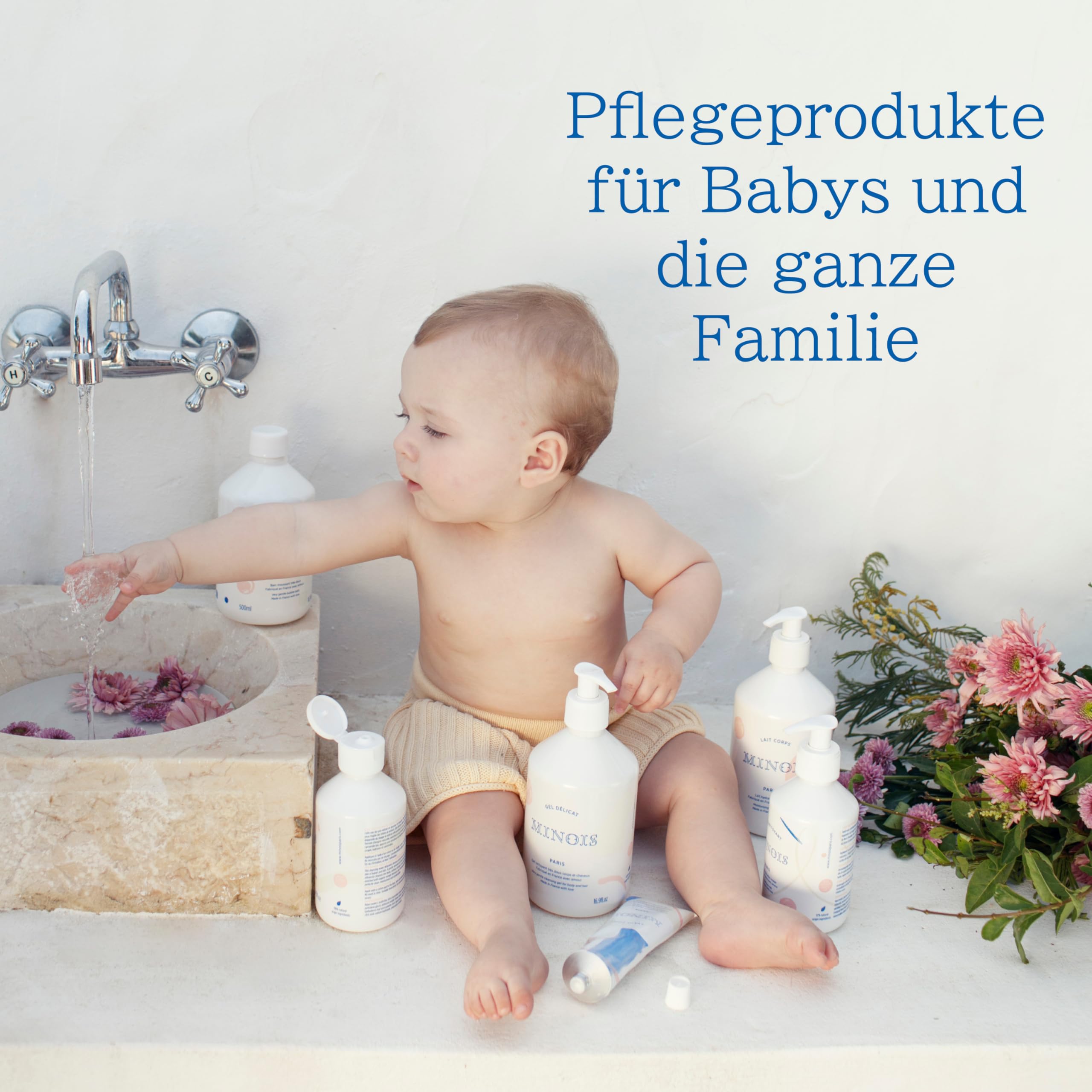 MINOIS PARIS – Entwirr-Spray Kind Alle Haartypen Ohne Ausspülen – Lang, Dick, Lockig - Befeuchtet und Stärkt - Ab 3 Jahren - 98% Inhaltsstoffe Natürlichen Ursprungs – Made in France - 300ML