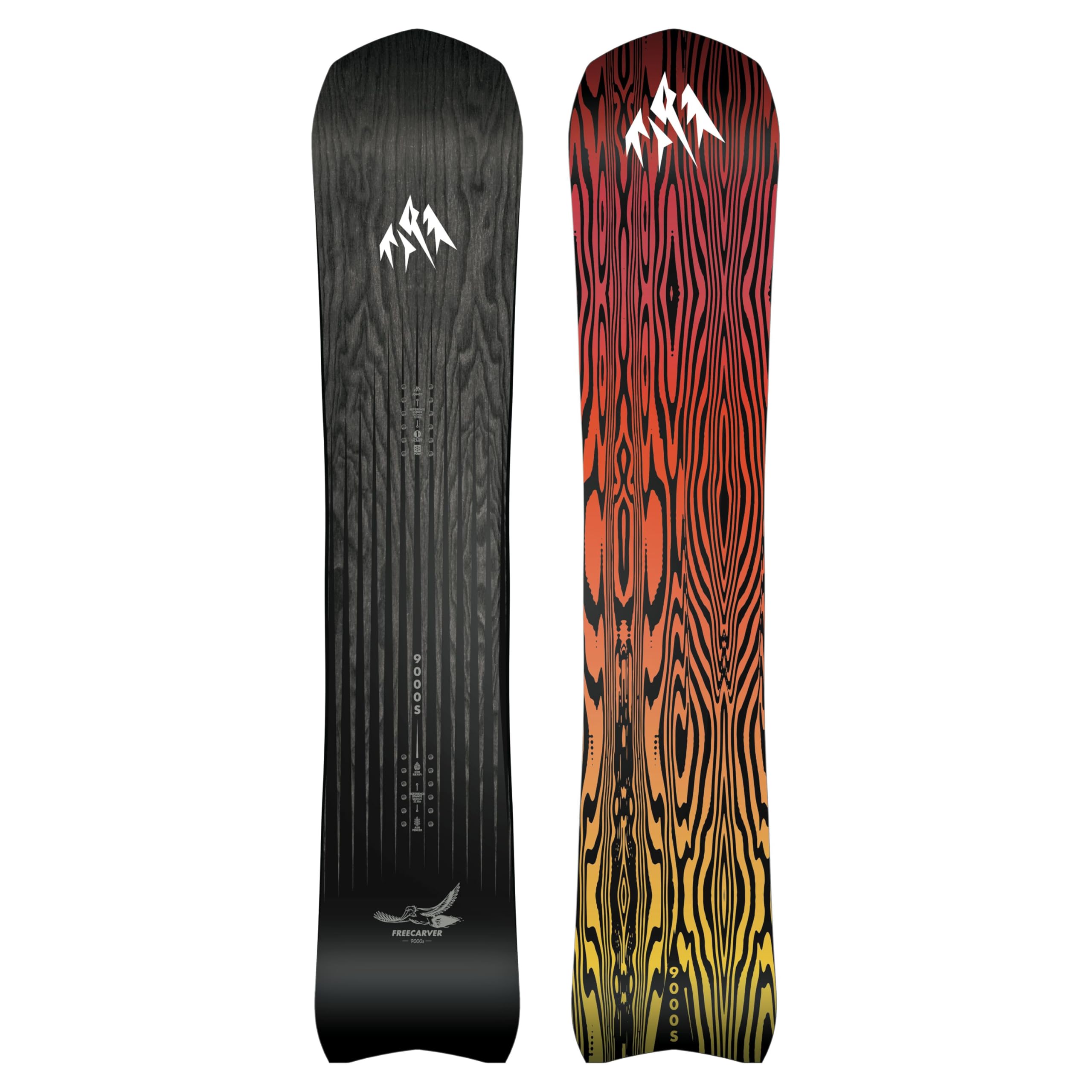 JONES - Freecarver 9000S, Snowboards Carver, Ideal for high Speed Carving and All-Mountain Charging, Size 152, Color Black