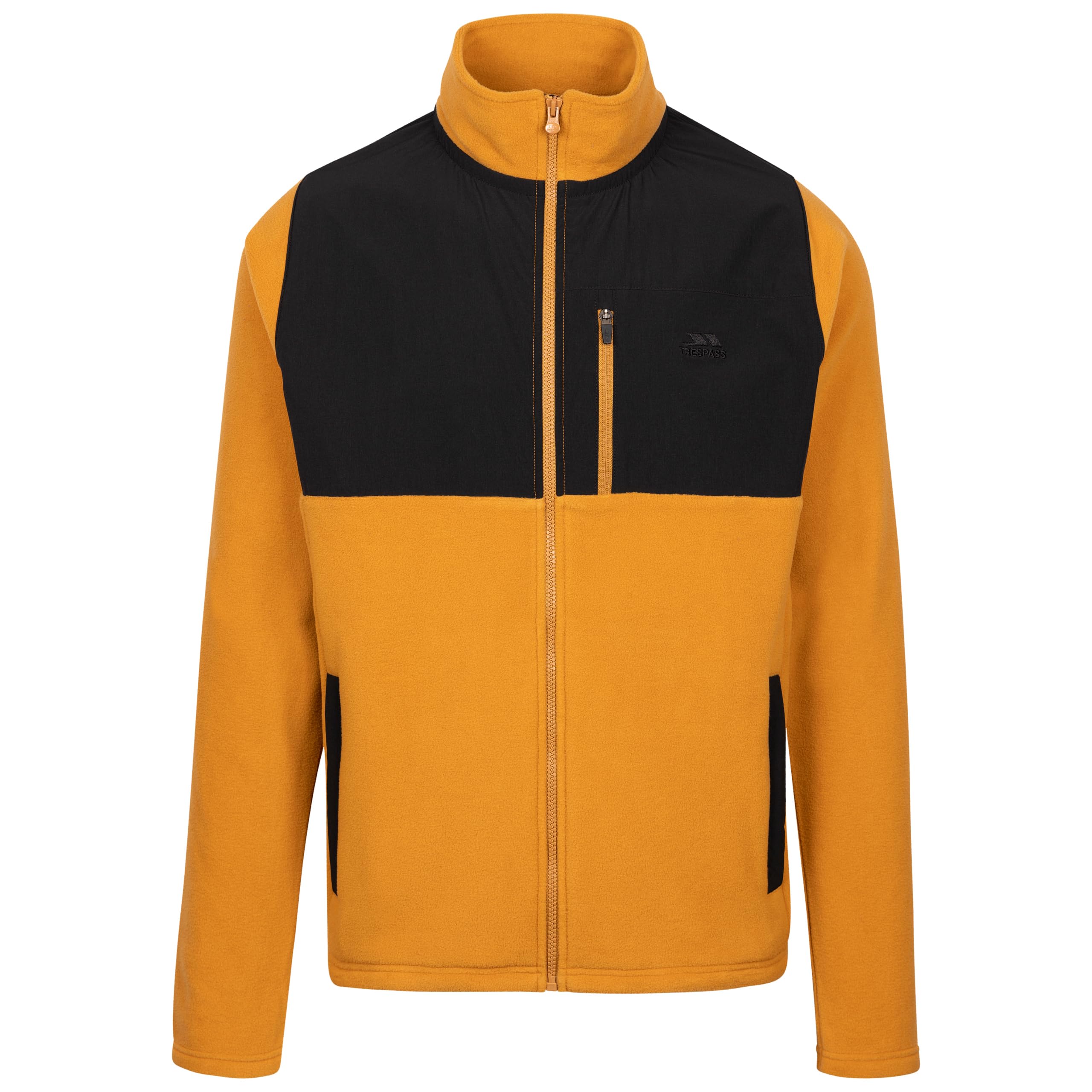 Trespass Mens Fleece AT100 Falkenham - Casual Full Zip Fleece Jacket, Men's Fleece with 3 Zip Pockets, Ideal for Sports, Work & Leisure, Warm Airtrap Fleece Jumper