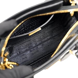 Prada Women's 1BA409 Black Saffiano Leather Shoulder Bag