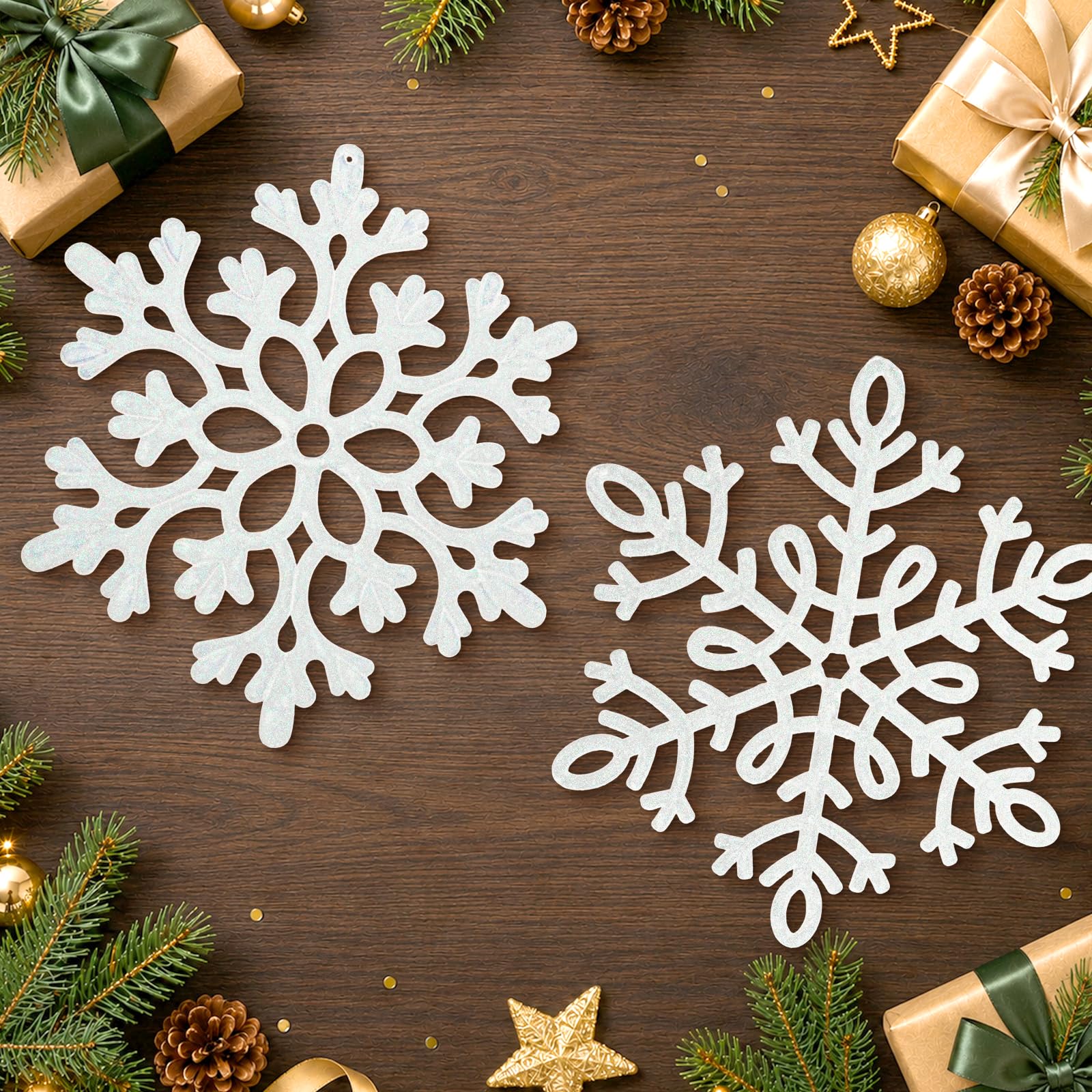 Amazon.co.jp: クリスマスツリー飾り 雪の結晶 クリスマスオーナメント
