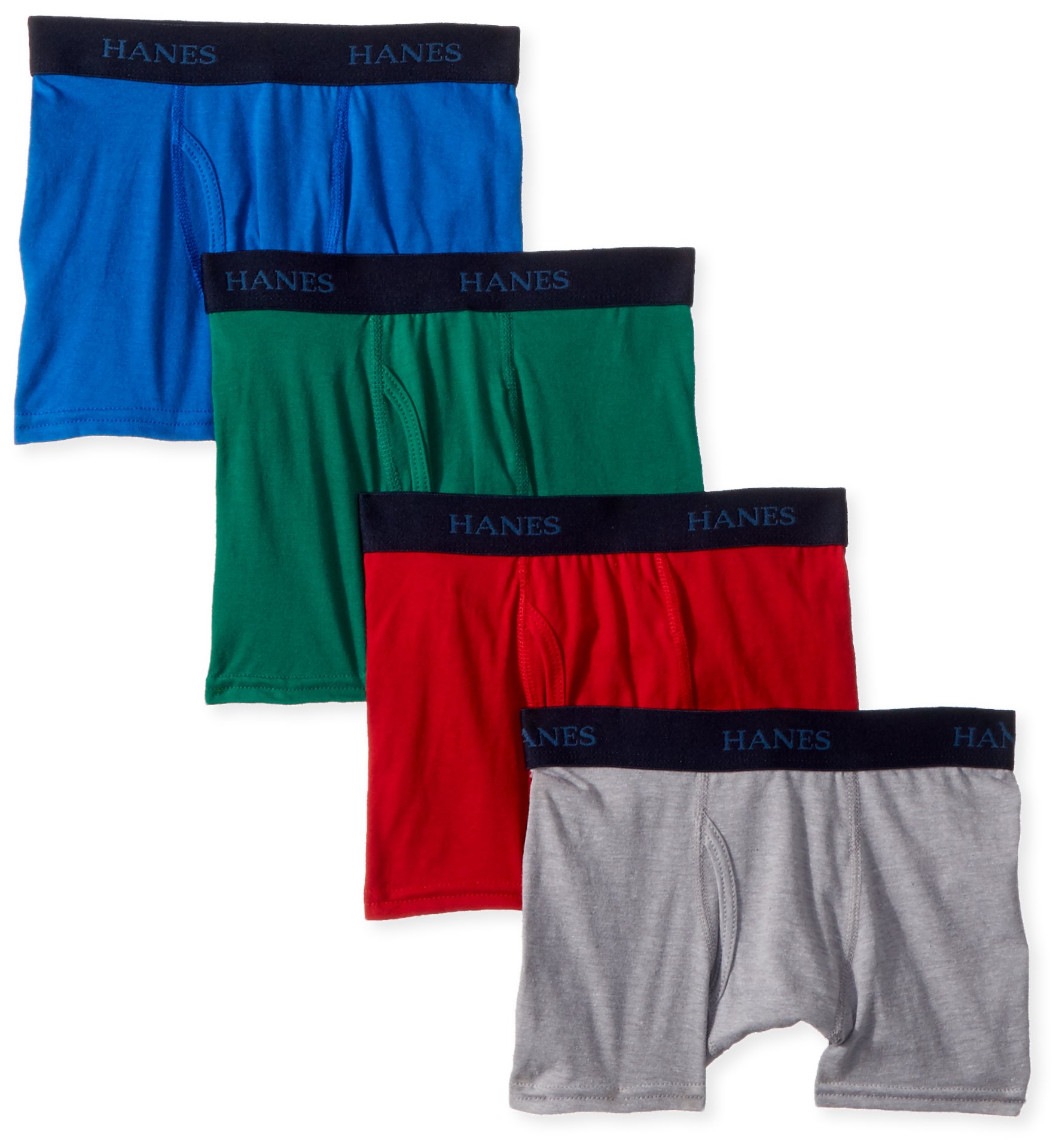 Hanes boys Ultimate Dyed Boxer Brief 4-pack