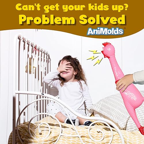 Miniatura 4 de Crazy Huge Rubber Chicken  Máquina gigante de ruido de 29 pulgadas para fiestas, bromas, bromas prácticas, chirridos de hasta 45 segundos  Regalo