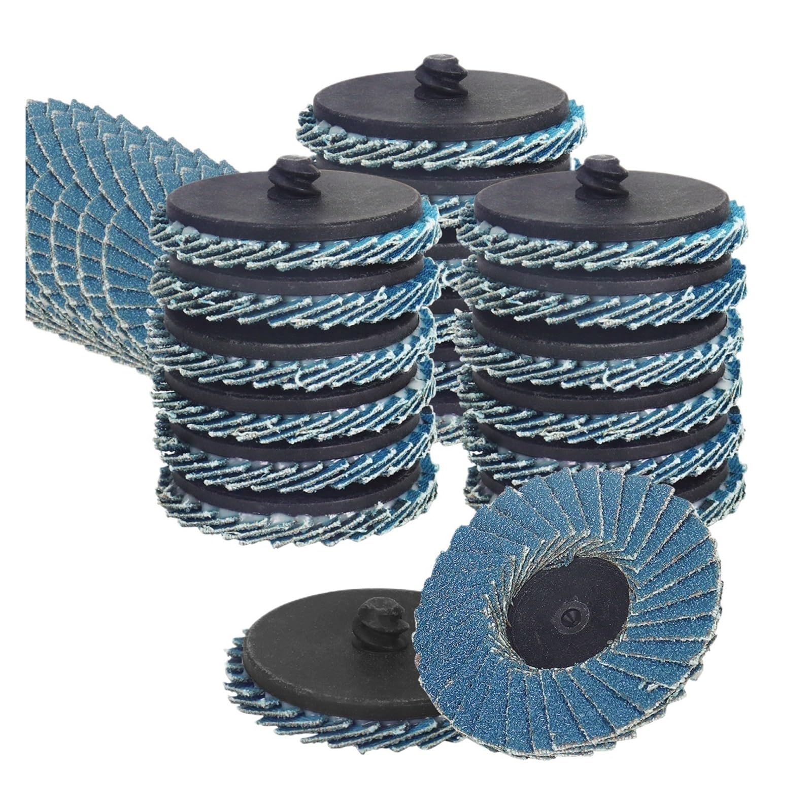 2/10 szt. 50 mm tarcza listkowa 5 cm tarcza polerska szybka wymiana narzędzie obrotowe do usuwania rdzy do drewna, ścierne farby ścierne (10 szt., 80, 50 mm)