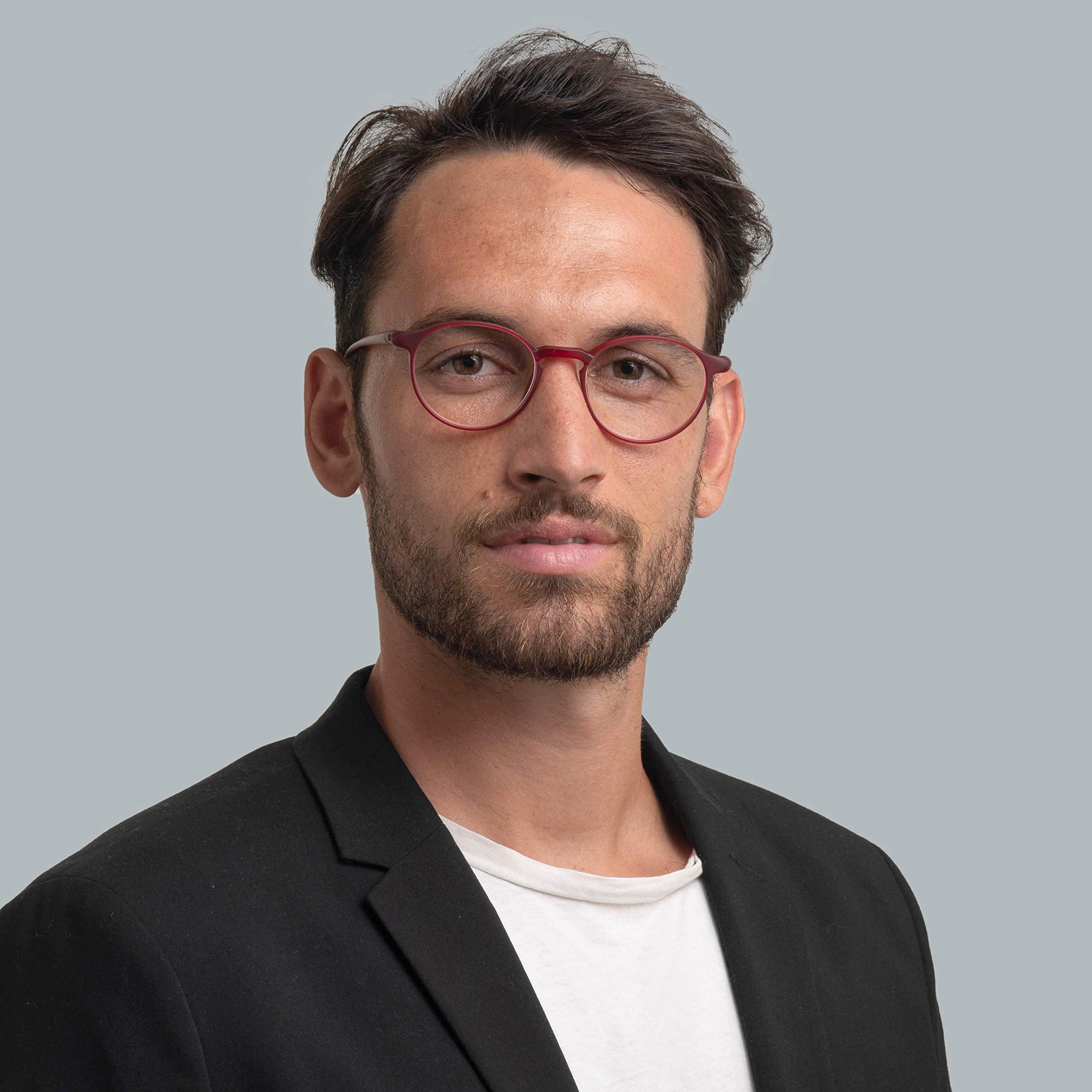 Moleskine Eyewear Lunettes de Vue de Lecture Ronde Rouge +1,50 dioptrie pour Homme et Femme
