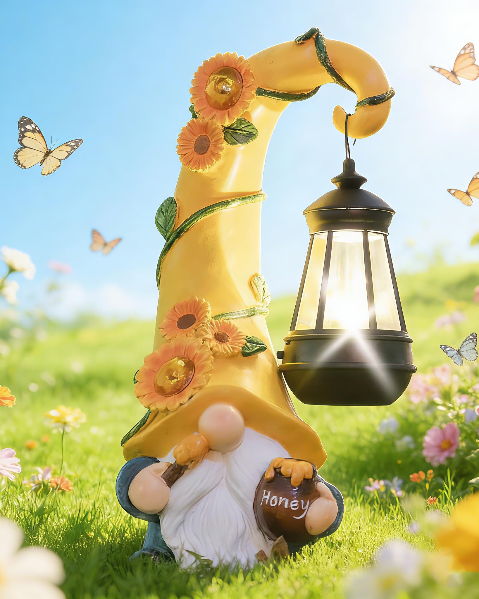 twinbling Solar Bee Gnome Statue