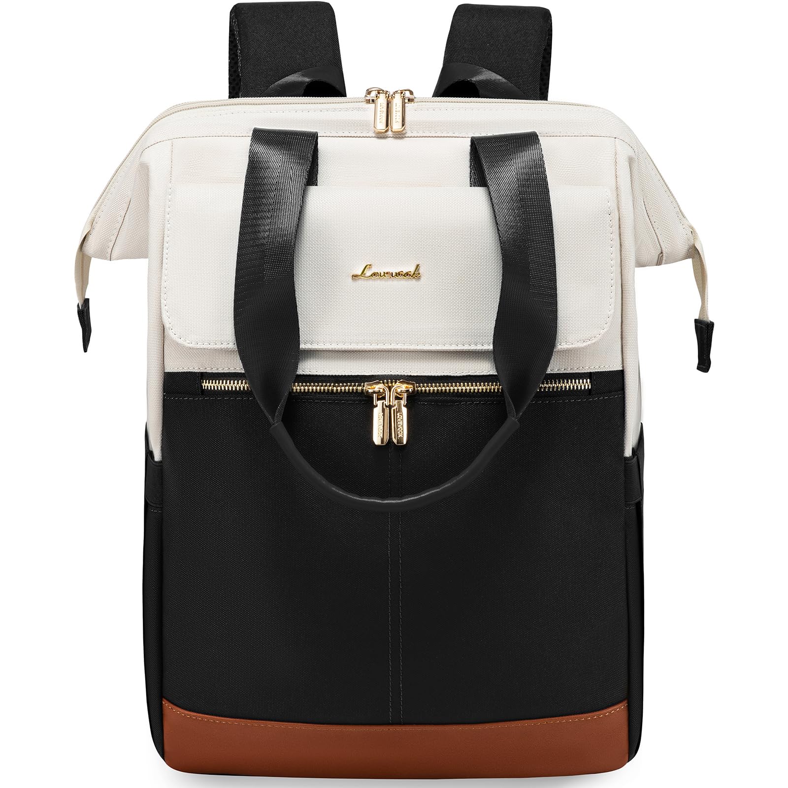 LOVEVOOK 15,6 Pollici Zaino Porta PC Donna, Zaino Lavoro Antifurto, Zaino da Università Impermeabile, Computer Backpack Capiente per Laptop con Porta USB per Viaggi, Docente, Ufficio, Scuola