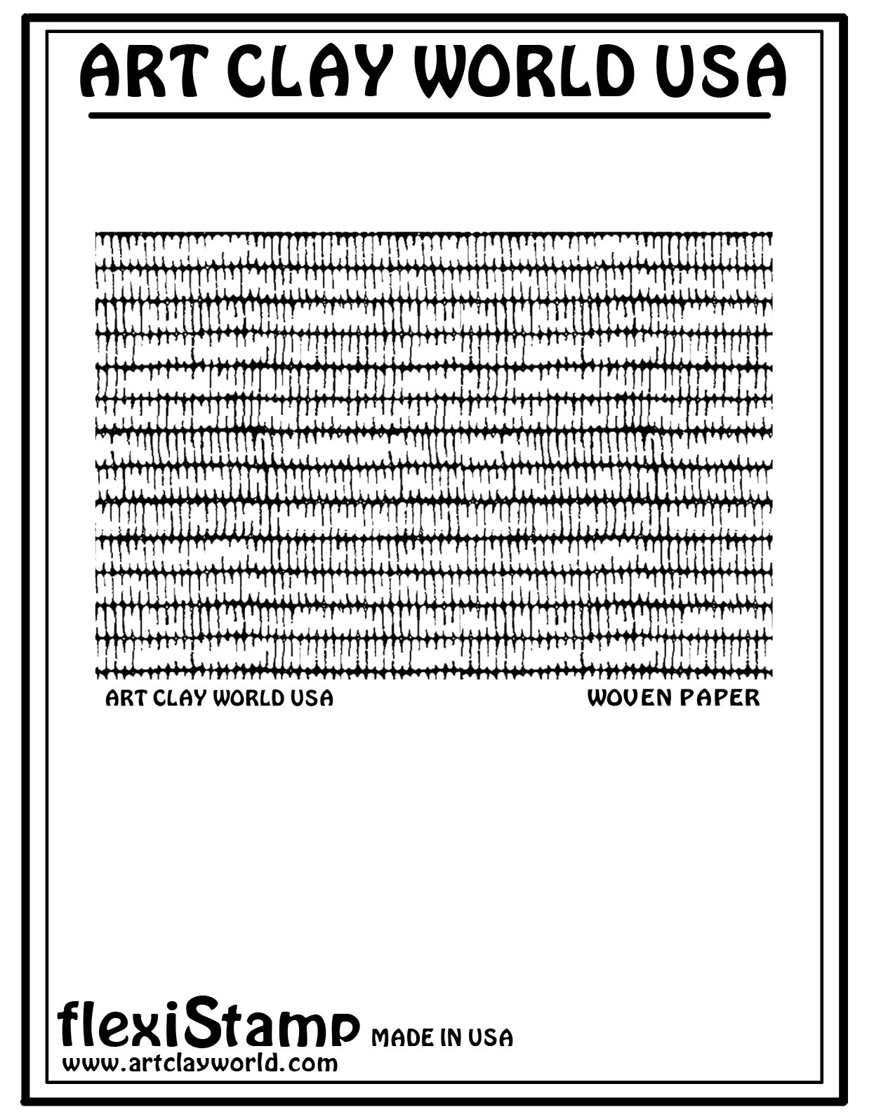 FlexiStamps Texture Sheet Woven Paper Positive Design - 1 pc.