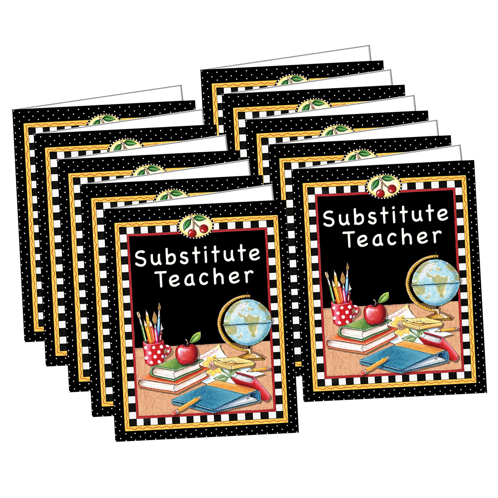 Teacher Created Resources Mary Engelbreit Substitute Teacher Pocket Folder, Pack of 10