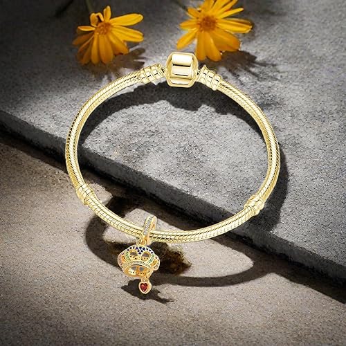 Miniatura 3 de Sun Celetic Kont Girl Crown Infinite Flower Key Lock Charm para pulsera Pandora