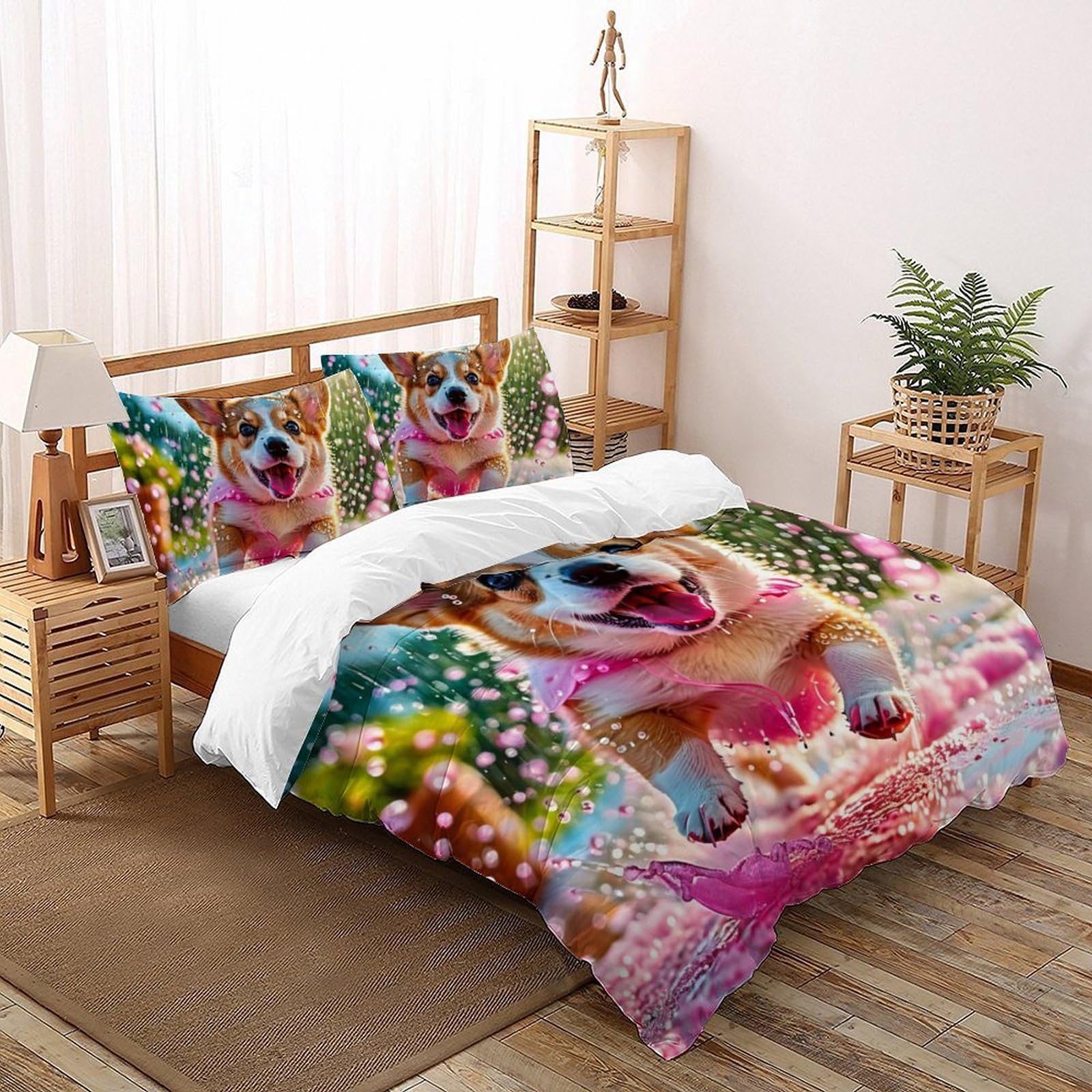 Housses de couette facile à changer pour grand lit avec fermeture éclair