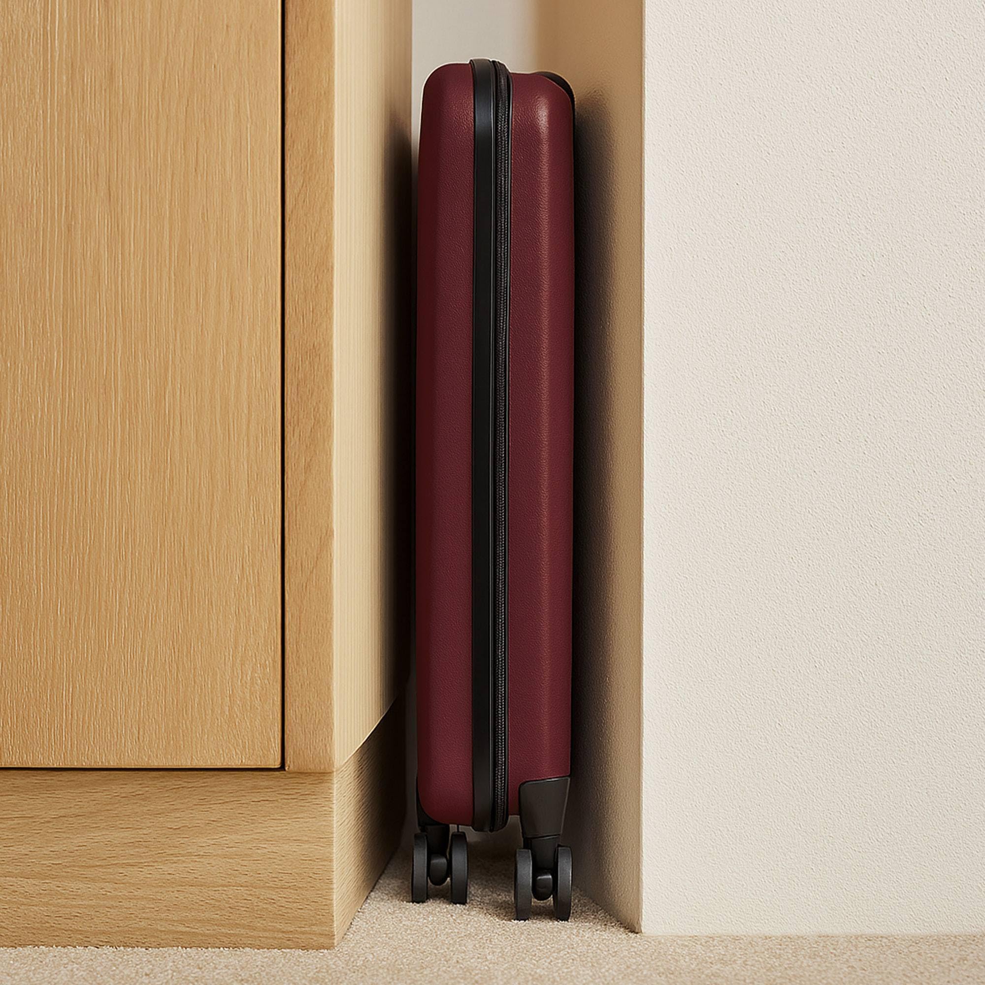 Maleta de Cabina Plegable Ultrafina/Se pliega a la Mitad de Grosor/Ligera y Resistente ABS/Ruedas + Mango Telescópico/Color y Patrones destacados