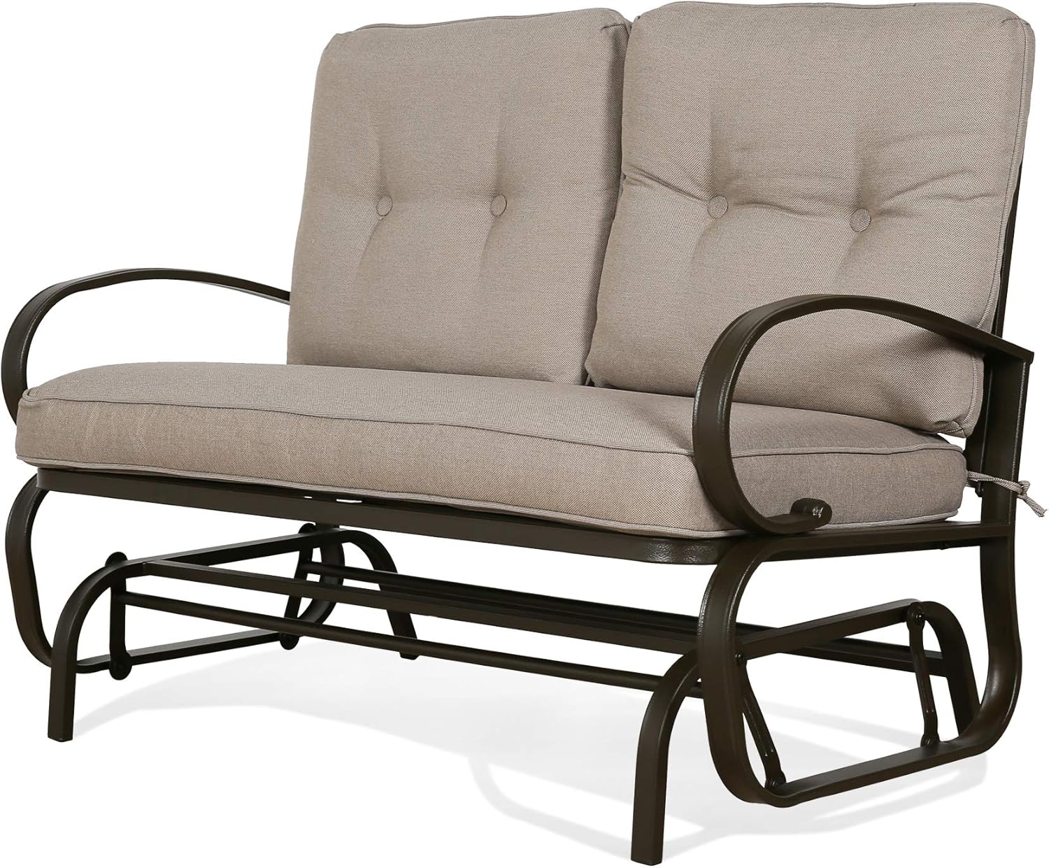 PATIO TREE 2Seat Outdoor Swing Glider Bench, Rocking Patio