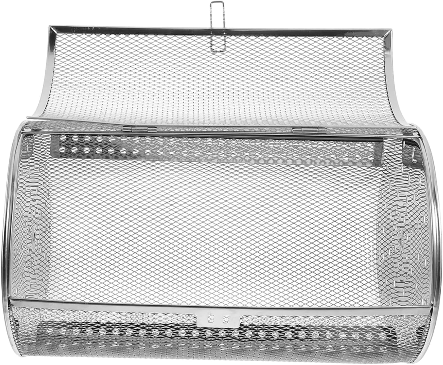 Rotary Stainless Steel Electric Oven Grill Cage for Bbq Roasting Nuts Dried Fruits and Meat Easy Assembly Roaster Basket with Door for Convenient Use and Durability