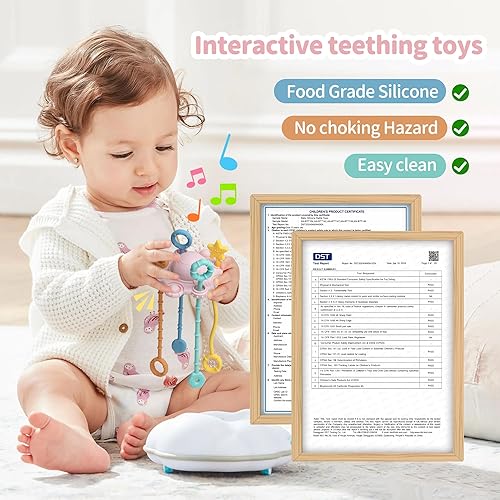 Miniatura 2 de ETETOO Juguetes Montessori para niños de 1 año, juguete de cuerda Montessori, juguetes sensoriales para bebés, juguetes de viaje para niños,