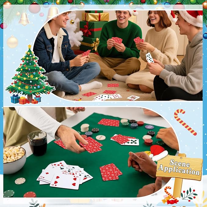 Baraja de Cartas de Navidad Poker miniatura 7