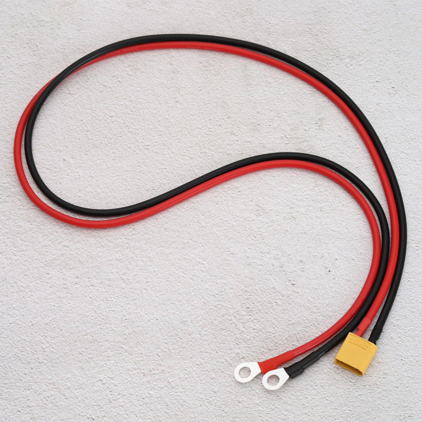 The Lord of the Tools XT90 do O-ring kabel złącza 10AWG silikonowe zaciski przedłużacz kabel zasilający do dronów wyścigowych RC FPV (zaciski męskie XT90 na O-ring)