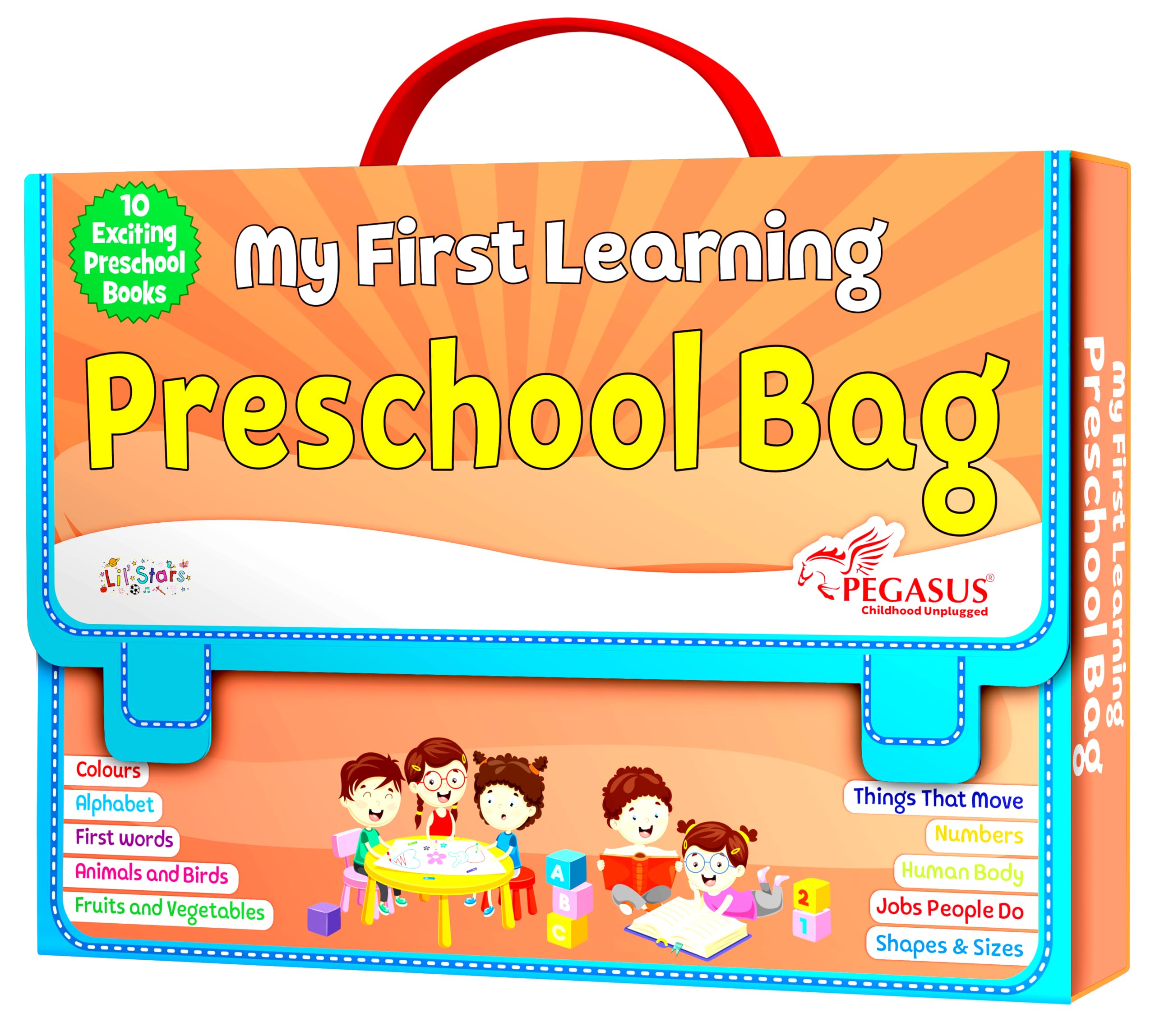 My First Learning Preschool Bag - Set of 10 Exciting Preschool Books