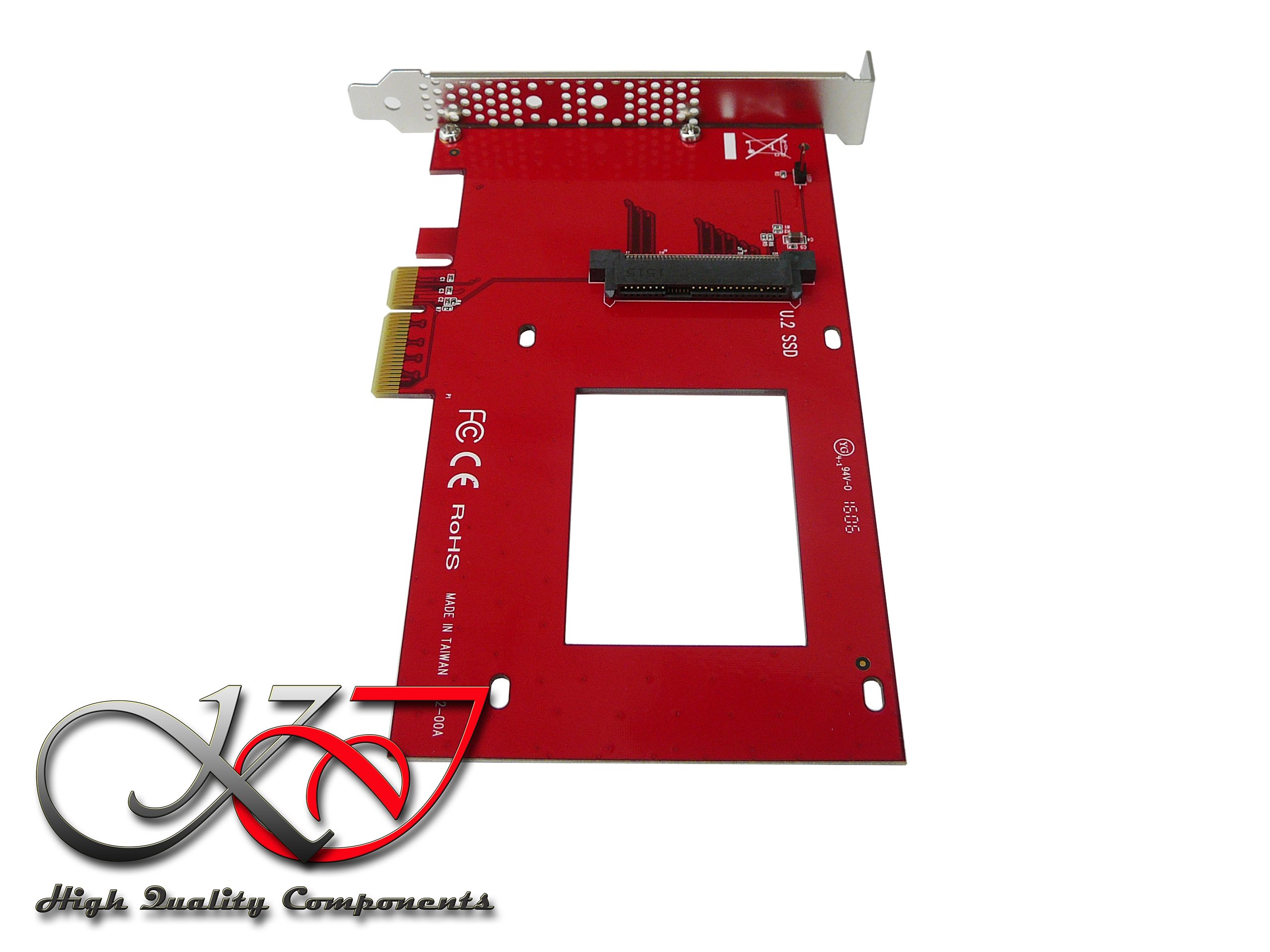 KALEA-INFORMATIQUE Kontroler kart High Speed PCIe x4 typ PCIe 3.0 do SSD pcie-nvme i 2 – profesjonalny/komponenty, wysokiej jakości – wstępnie zainstalowane sterowniki do Windows/Mac/Linux