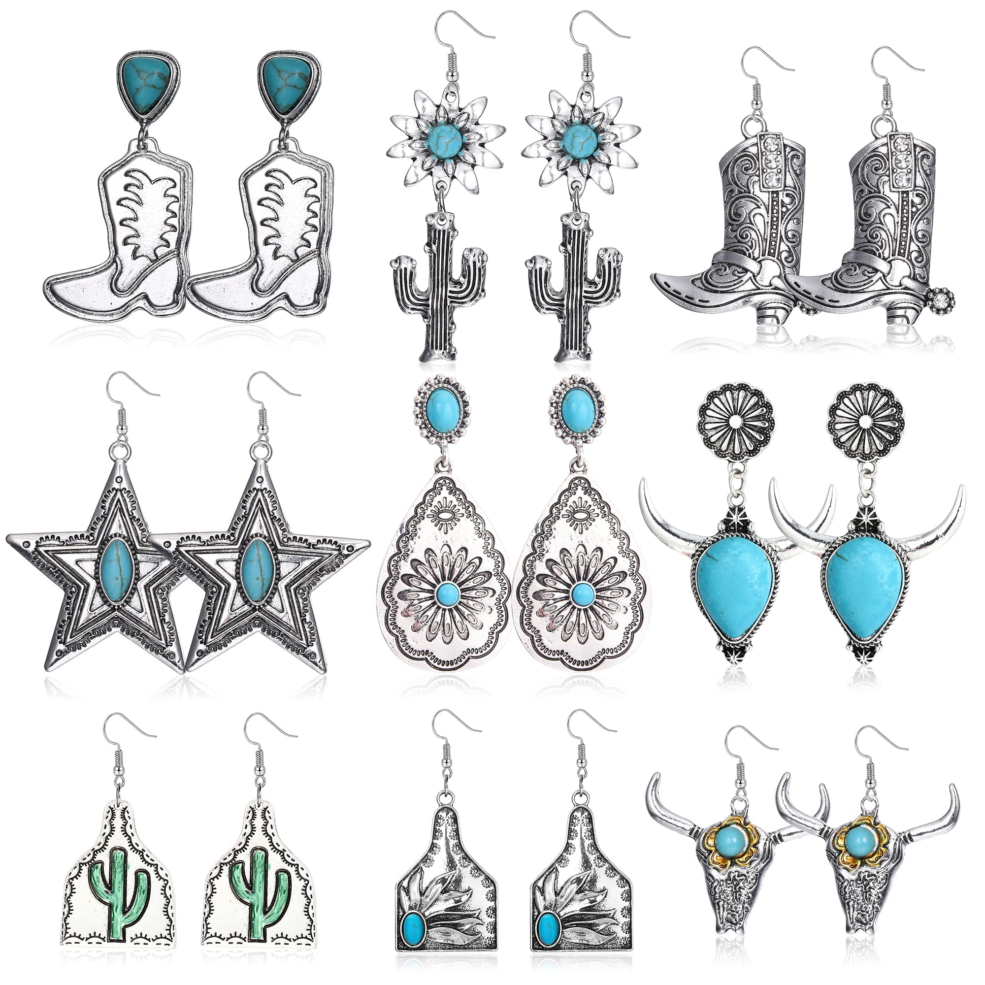 Orecchini Pendenti Stivali Da Cowgirl Con Strass - Leggeri Ipoallergenici, Stile Western Y2K Per Donne E Ragazze - 3