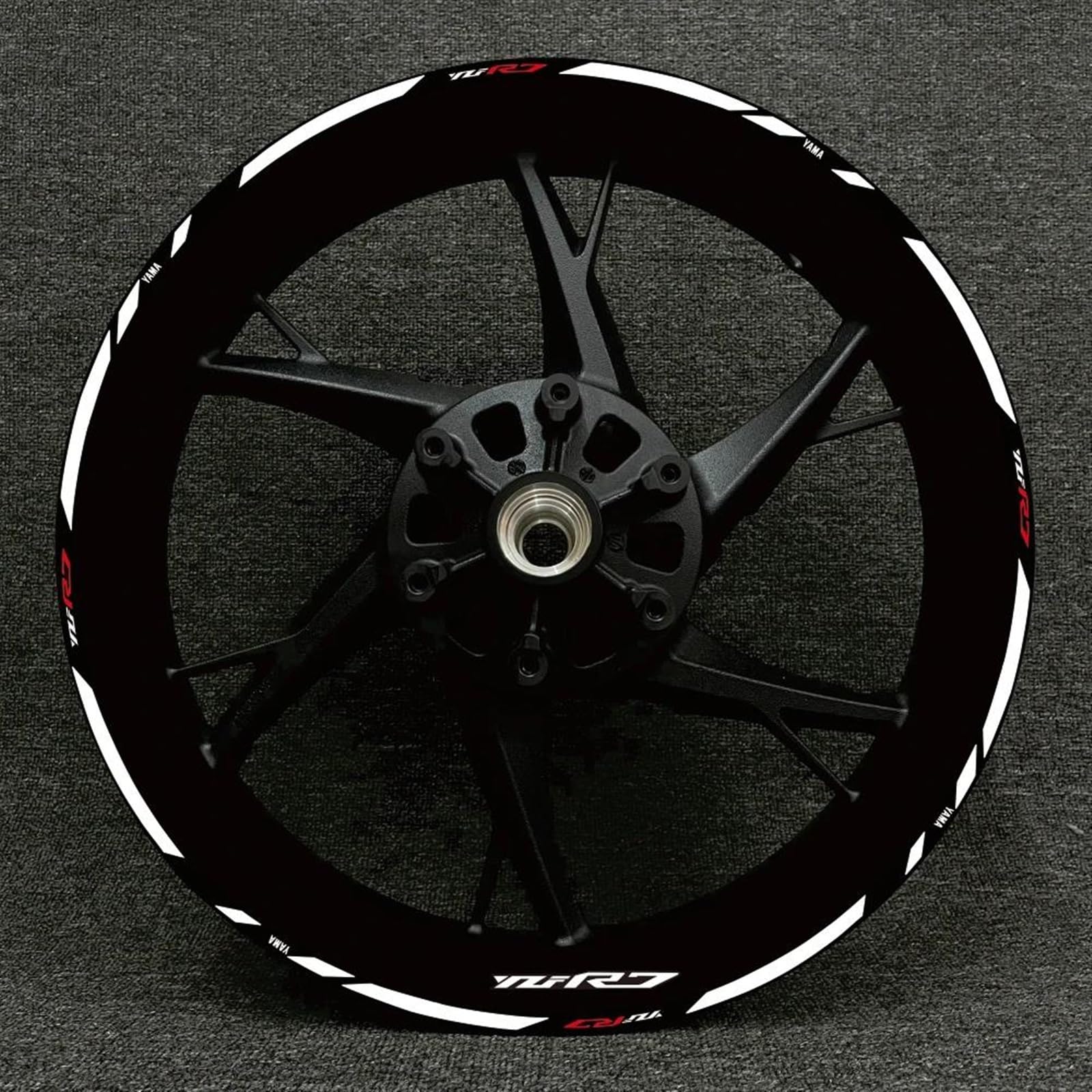 Stickers Motorcycle Wheel Stickers Night Reflective Decorative Rim for Yamaha YZFR7 YZF R7(Style 5)
