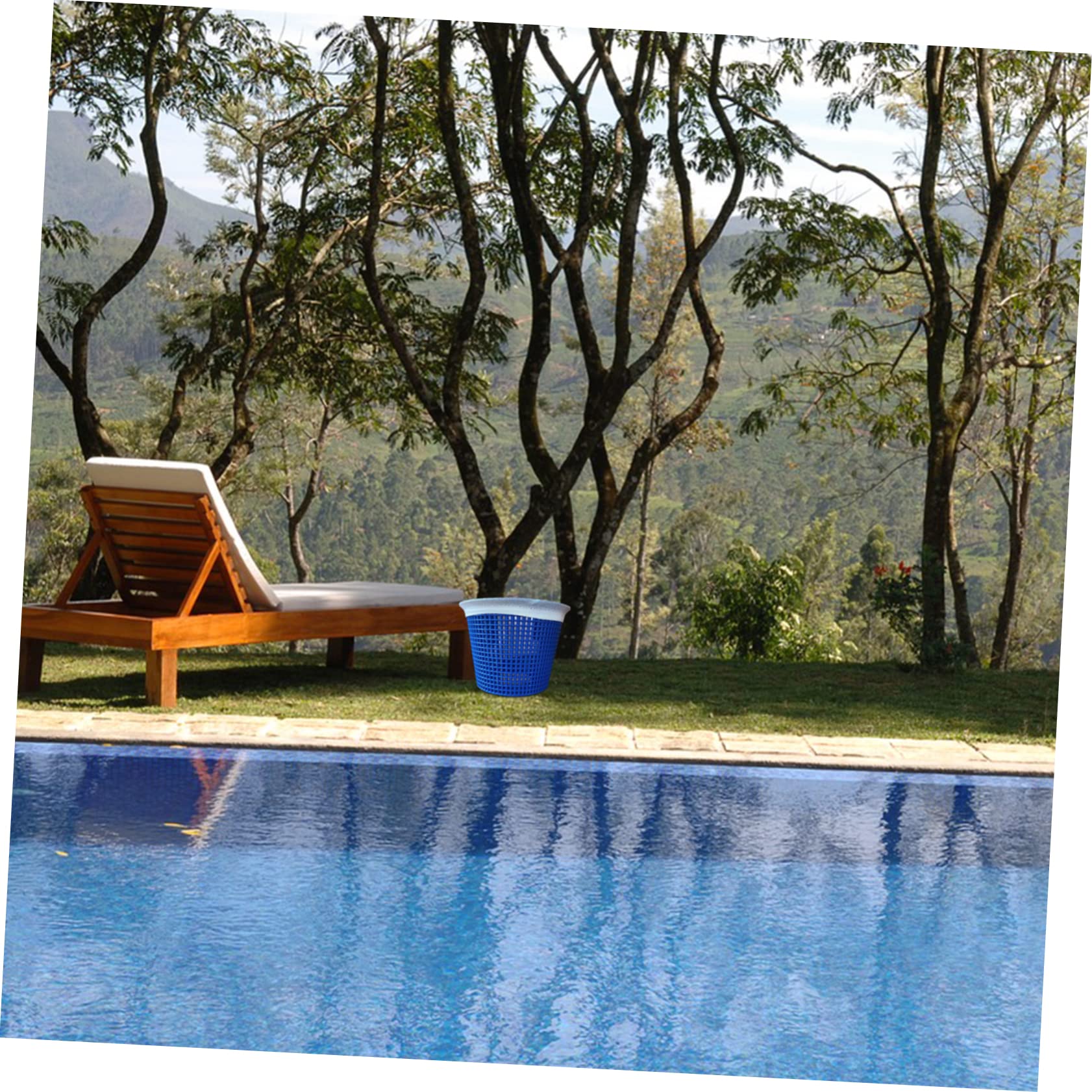 TOYANDONA 2 Juegos Filtro de Cesta filtrar Calcetines de Cesta de Filtro de Piscina colador Bolsa de Cesta para Skimmer Filtro elástico Accesorios de Limpieza de Piscinas paño Azul