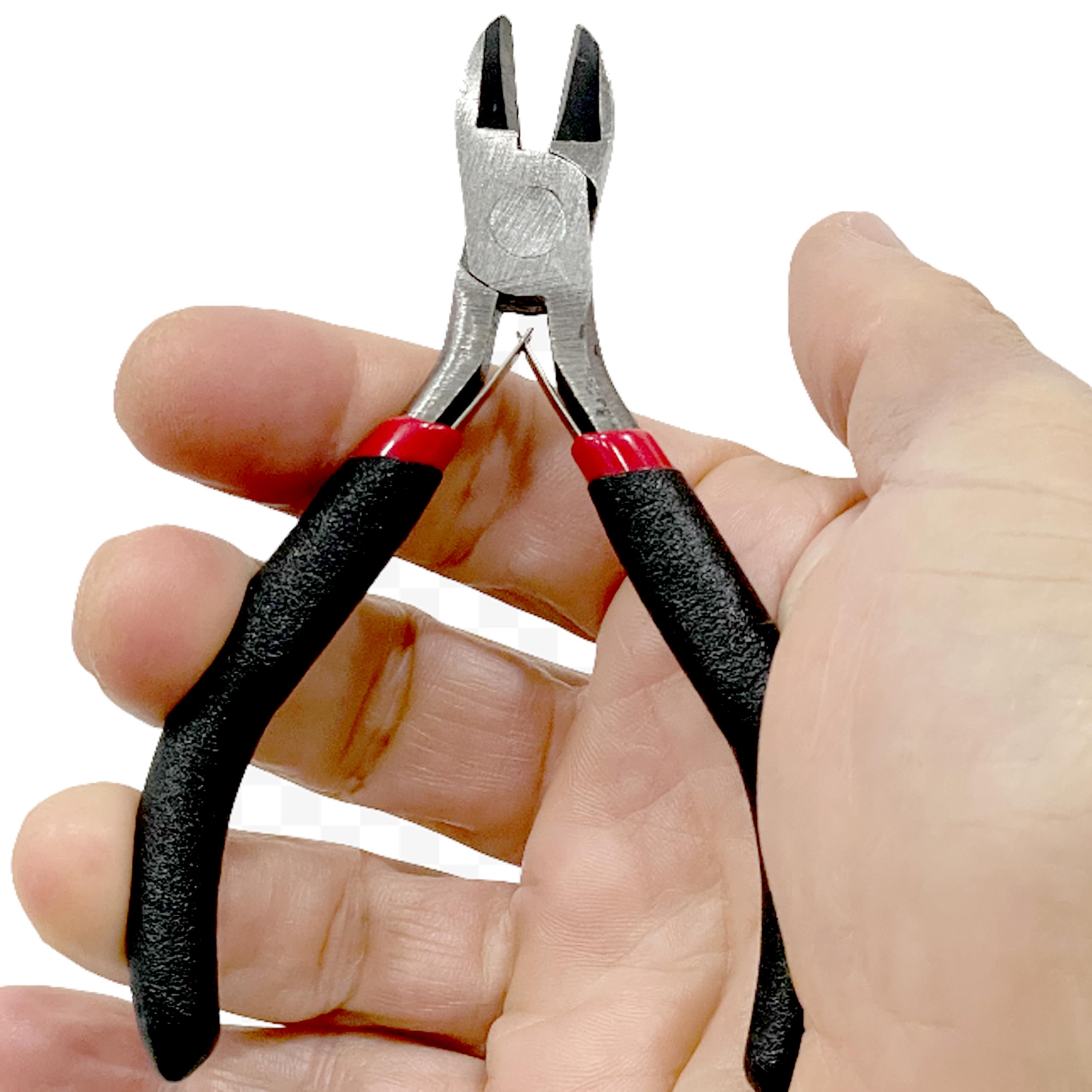 Mini alicates de corte lateral diagonal, alicates para hacer cableado electrónica electricidad modelismo joyas, manualidades, trabajos de precisión, reparación eléctrica 51CH060