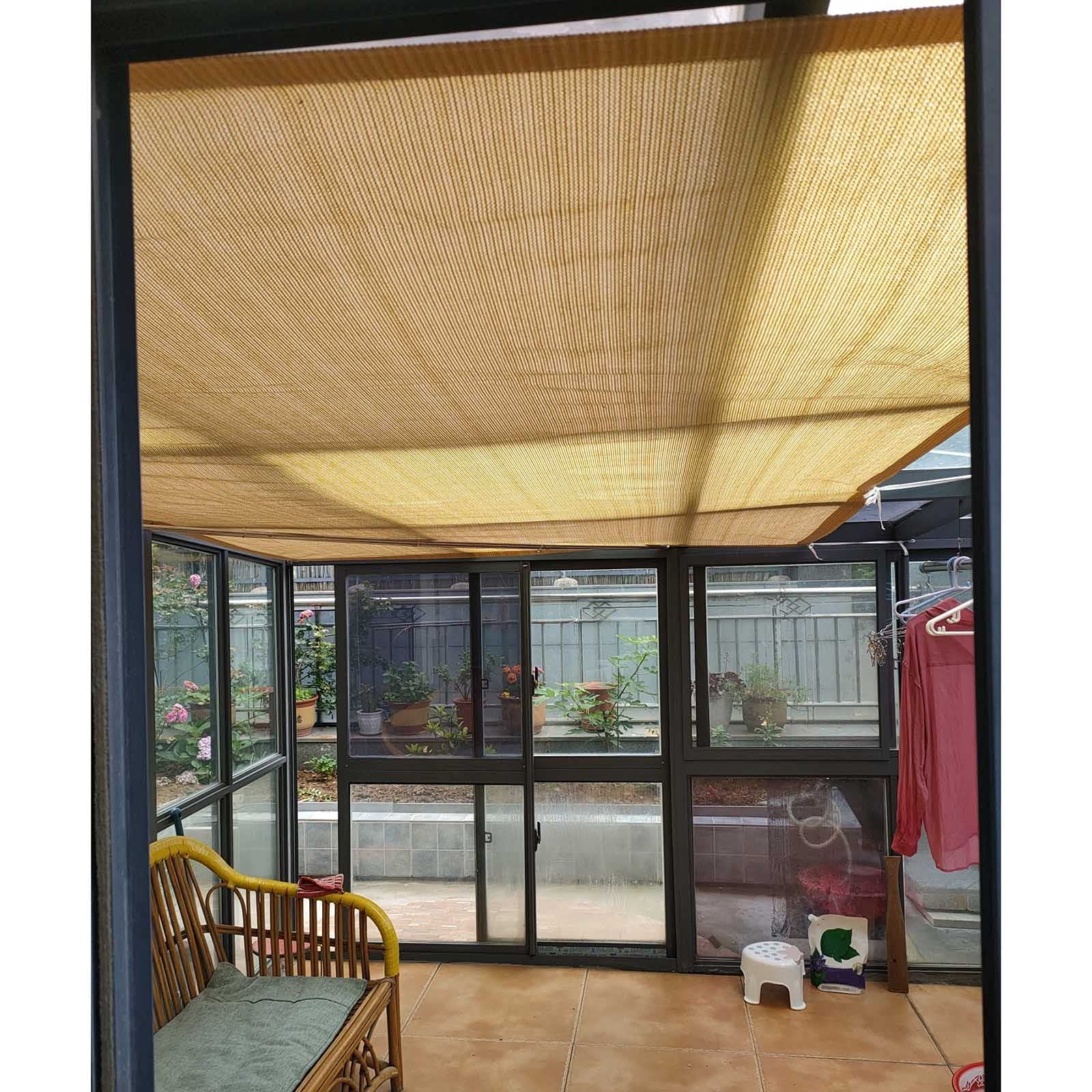 Tessuto 85% e 5 x 10 m / 16x33ft, per esterni, con occhielli, per giardino, balcone, cuccia – protezione UV, facile da installare