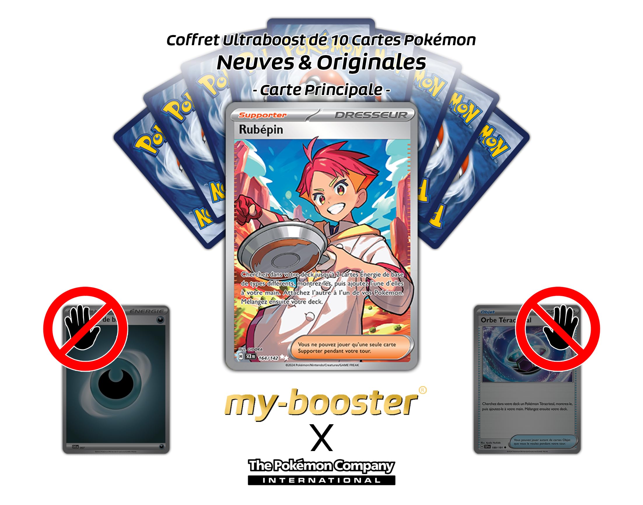 my-booster Rubépin (Piros) 164/142 Allenatore Full Art Secreto X Écarlate et Violet 7 Couronne Stellaire - Box di 10 carte Pokémon Francese