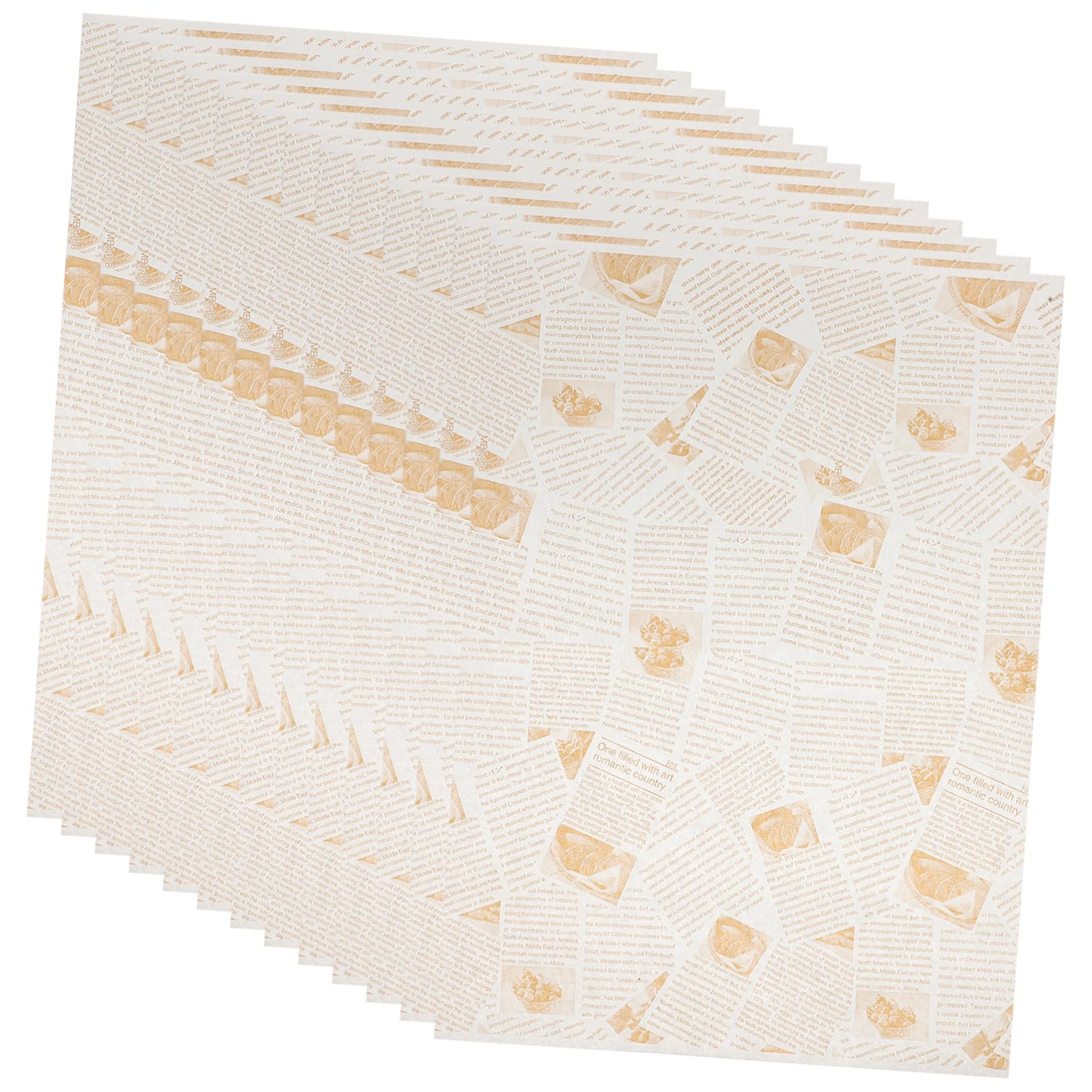 HOLIDYOYO 100 Sheets Vintage Kraft Paper Sheets Oil Absorbing Food Wrapping Paper for Sandwiches Snacks