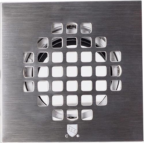 Miniatura 9 de Westbrass 2" Sch 40 Drenajes de ducha de PVC con cubierta cuadrada de 4-14", cromo pulido, D206PS-26