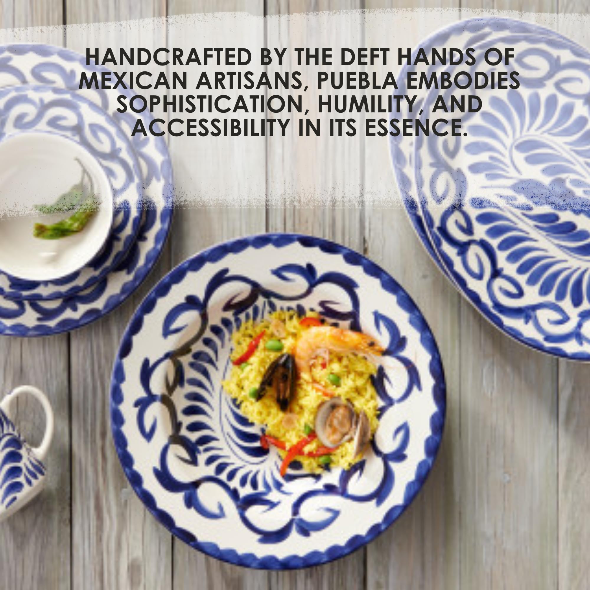 Amazon.com | Steelite Oval Rarebit Handle Plate, Anfora Puebla