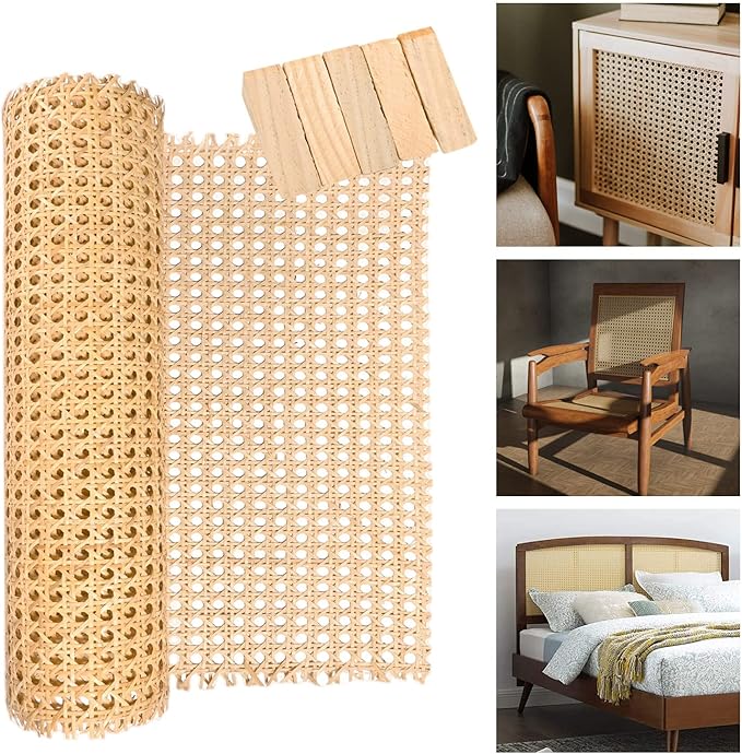 18" Width Pressed Cane bing Sheet 3.3 FEET Natural