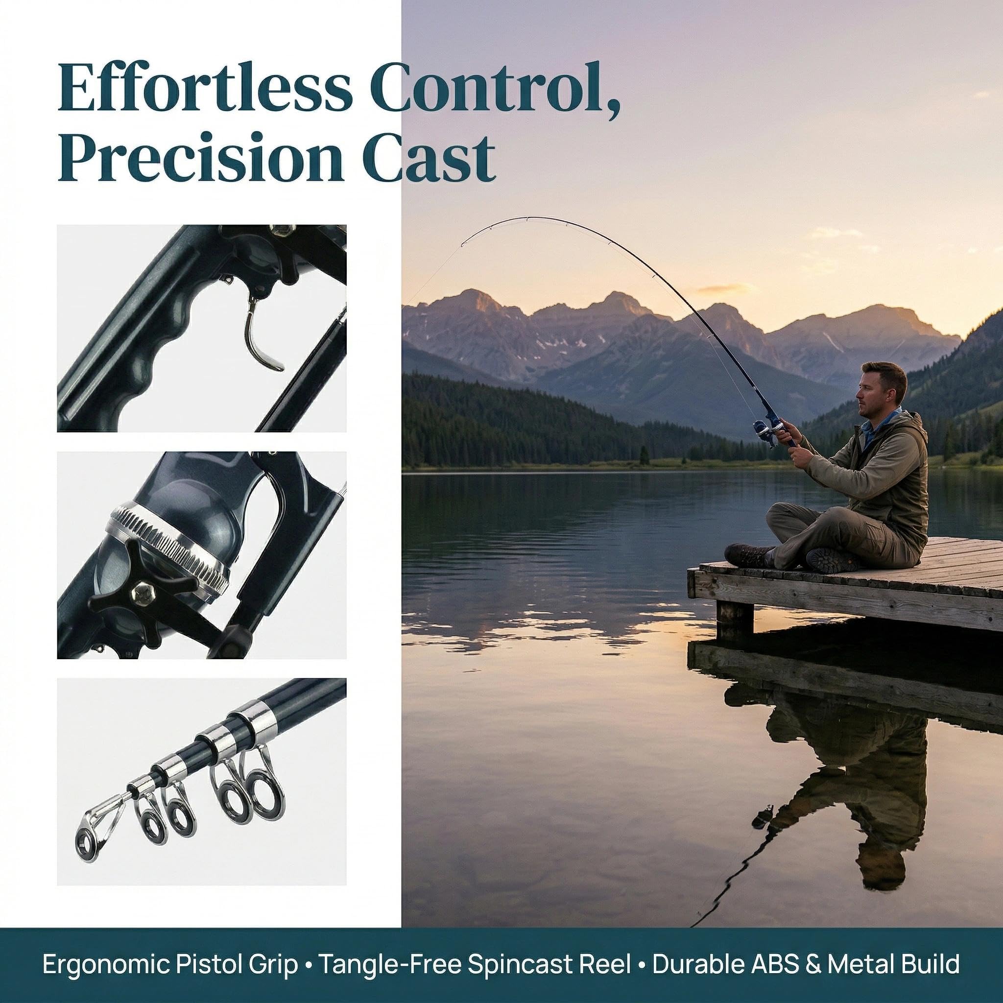 backpacking fly fishing rod and reel Mini & Combo 5.6ft-Foldable Telescopic Rod - Ultra Compact Mini Gear - Pocket-Sized Portable - for Travel Hiking Sizing:2oz Catfish Fishing Line | FROZENSEAFOOD boats and vehicles