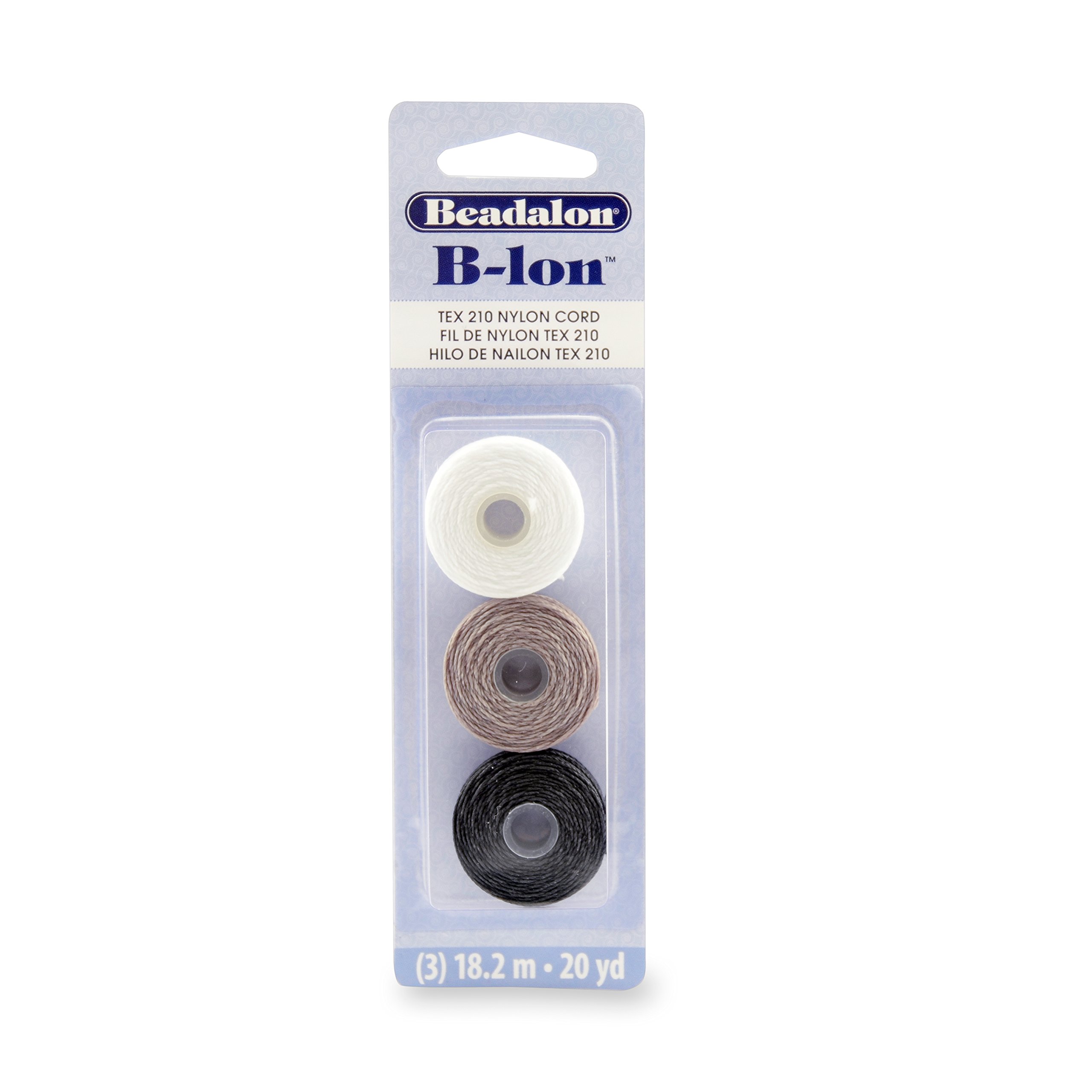 Hilo b-LON Beadalon Tex 210 para diseñar pulseras artesanales en tonos neutros