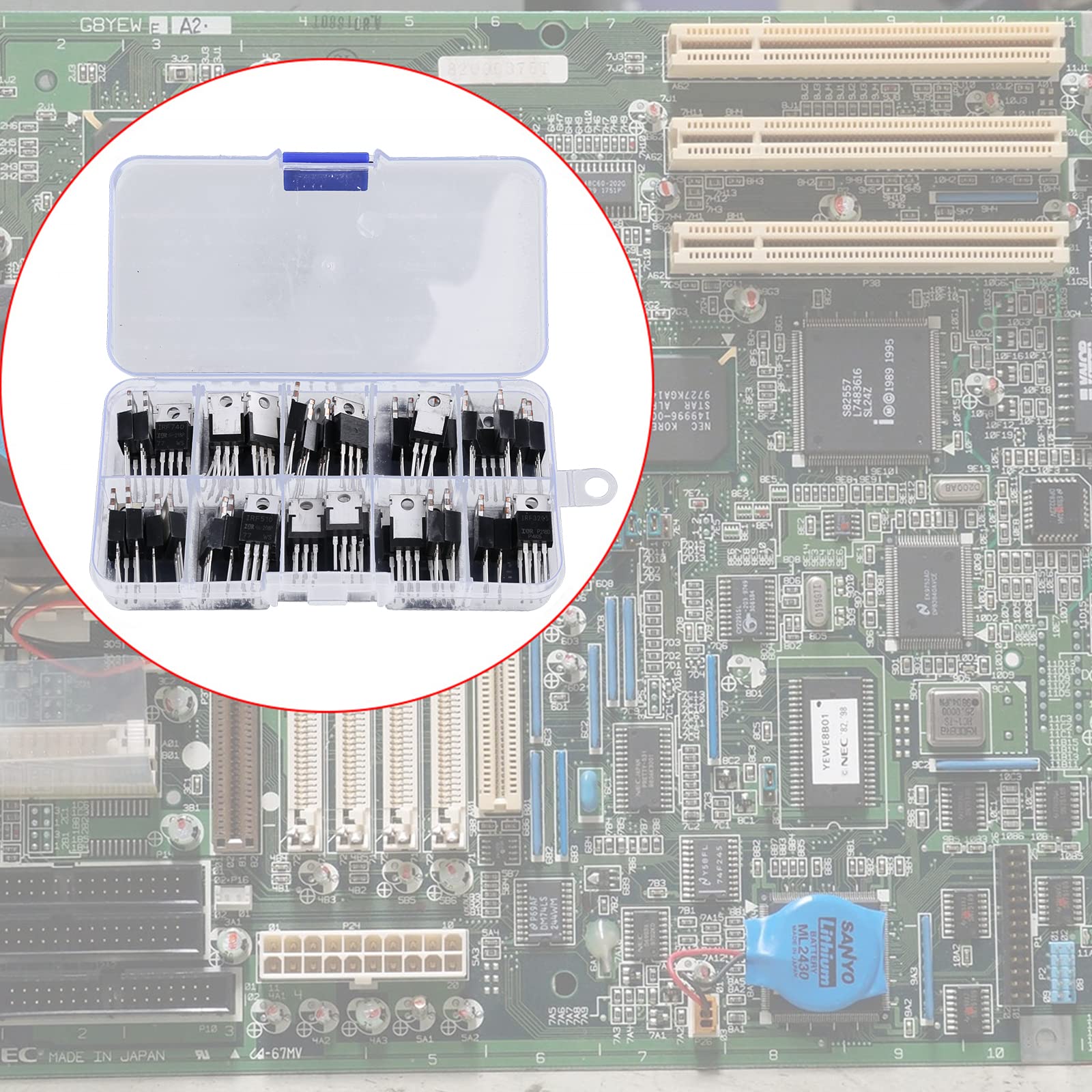Kit Transistors Mosfet Série IRF 50 Pièces 10 Types Comprenant IRFZ44 IRF510 IRF IRF530 IRF540 IRF640 IRF740 IRF840 Kit Transistors Mosfet