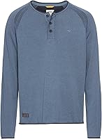 camel active Men's Henley Shirt Made from Certified Organic Cotton