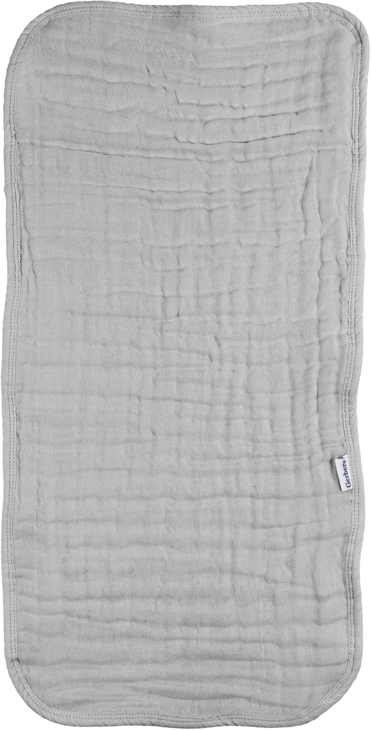 Gerber Baby Unisex Muslin Burp Cloths 5-Pack, Multi Stars, Large Size 20" x 10" - Image 5