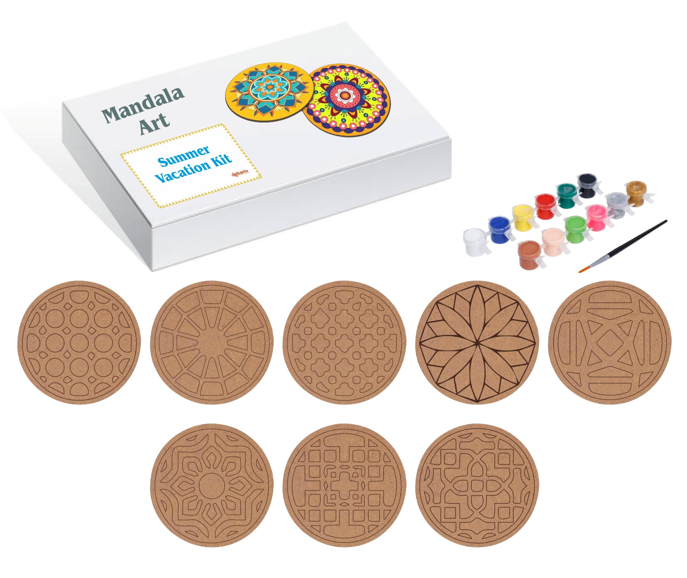 Storeifa DB Mandala Painting Tea Coaster Kit|8 Coaster Dot Mandala Art Tool Kit | Dot Mandala Painting DIY Kit for Beginners | Painting Craft Kits| Gifts for Girls Age 3-10,DIY Kit for Kids (Combo-4) (B0D7HY3RR9) Amazon Price History, Amazon Price Tracker