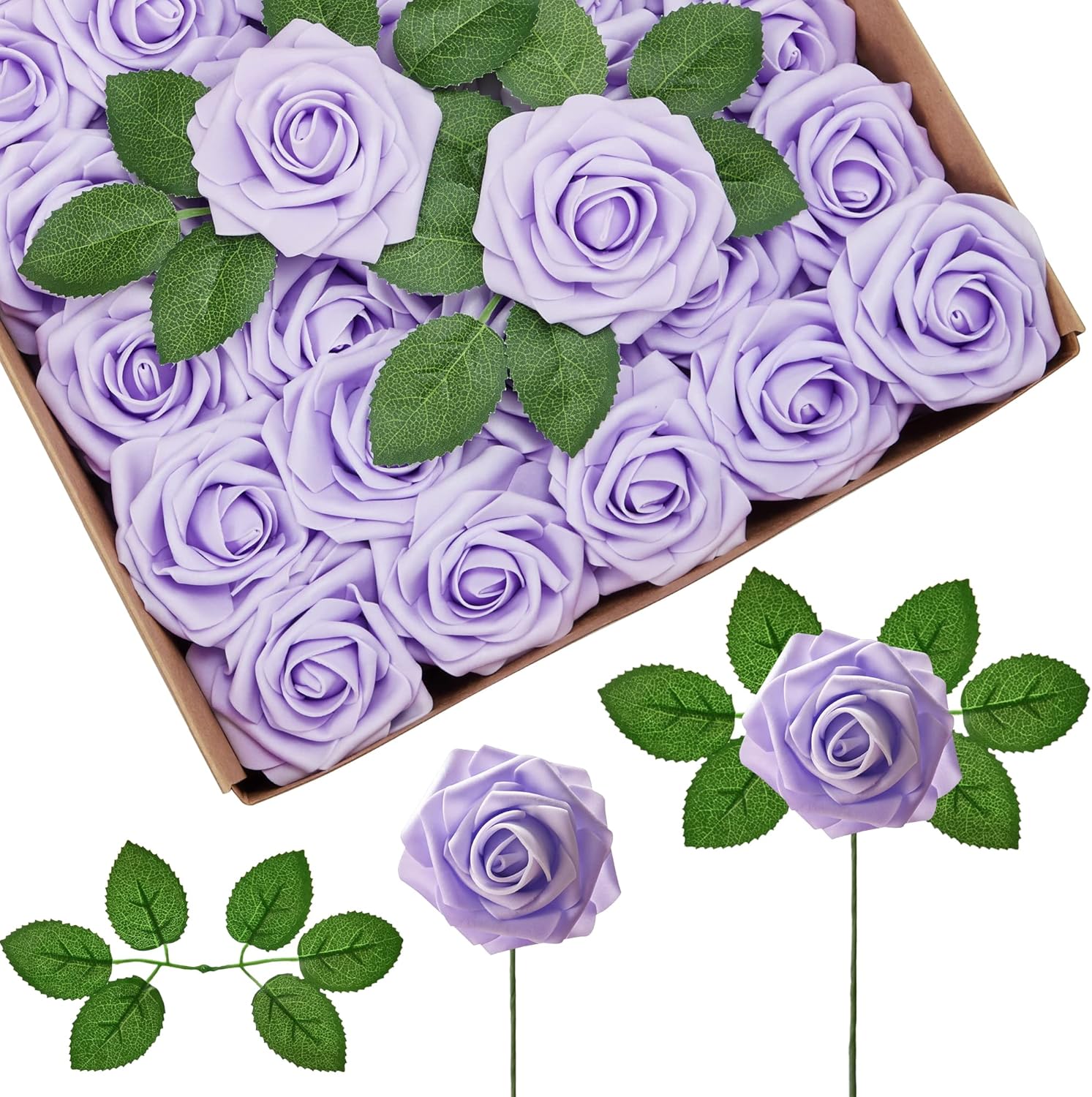 Innogear 人造花 50 件人造花 淡紫色玫瑰適合diy 婚禮花束中心擺飾新娘送禮派對家庭插花裝飾 居家與廚房 Amazon Com Innogear 人造花 50 件人造花 淡紫色玫瑰適合diy 婚禮花束中心擺飾新娘送禮派對家庭插花裝飾 居家與廚房 Amazon Com