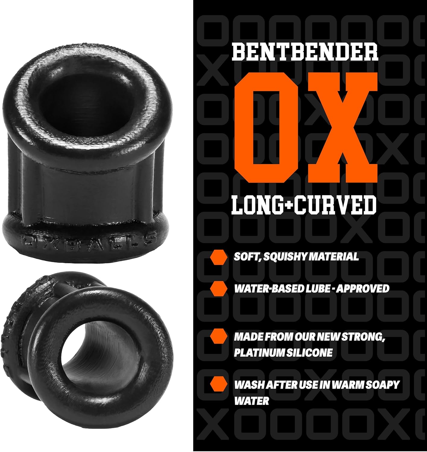 Bent-1 Angled Ballstretcher for Adult, Black, Small