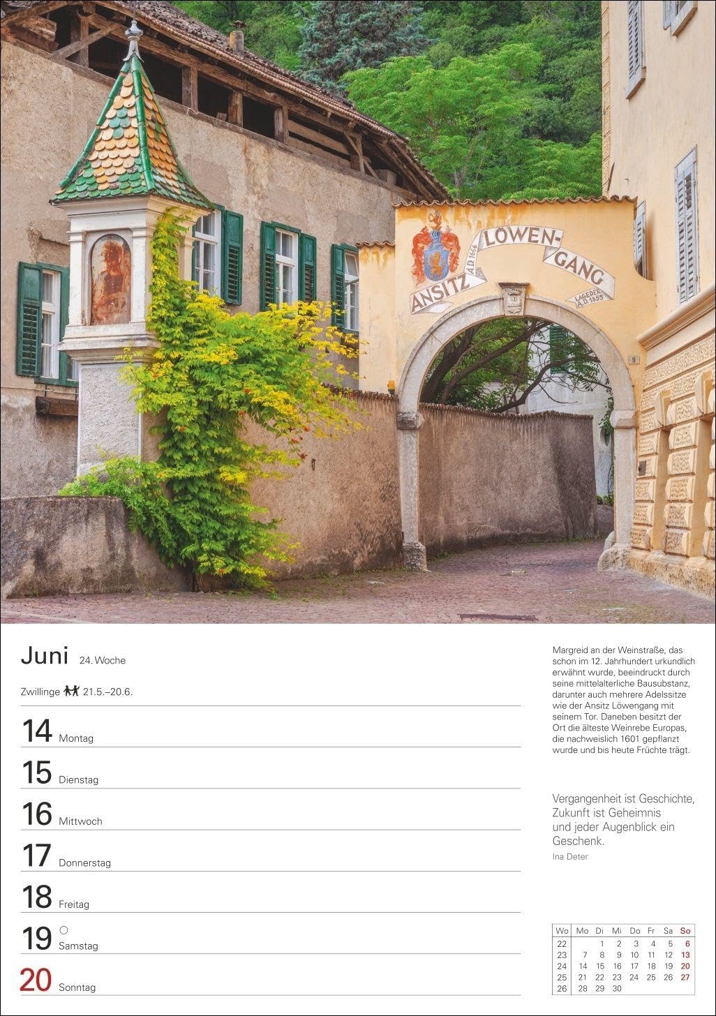 Südtirol Wochenplaner 2027 - Eine Reise in 53 Bildern: Wochenkalendarium, Zitate und viel Platz für Notizen in einem Kalender. Wand-Kalender 2027 mit schönen Fotos der südtiroler Landschaften