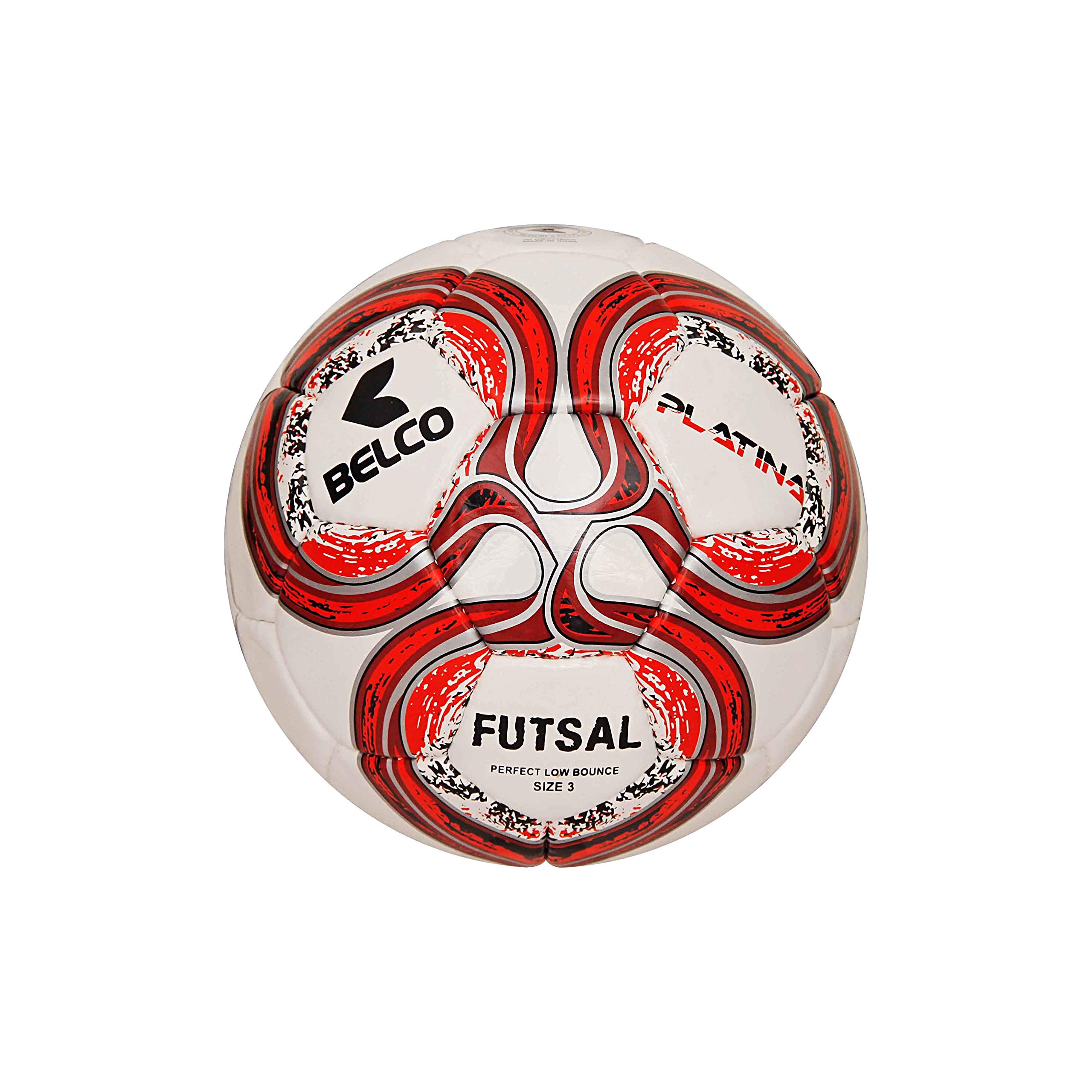 Belco Sports Platina Red 3PLY 1.5M PU Futsal Ball Football Size 3 (B07KR9W5PP) Amazon Price History, Amazon Price Tracker