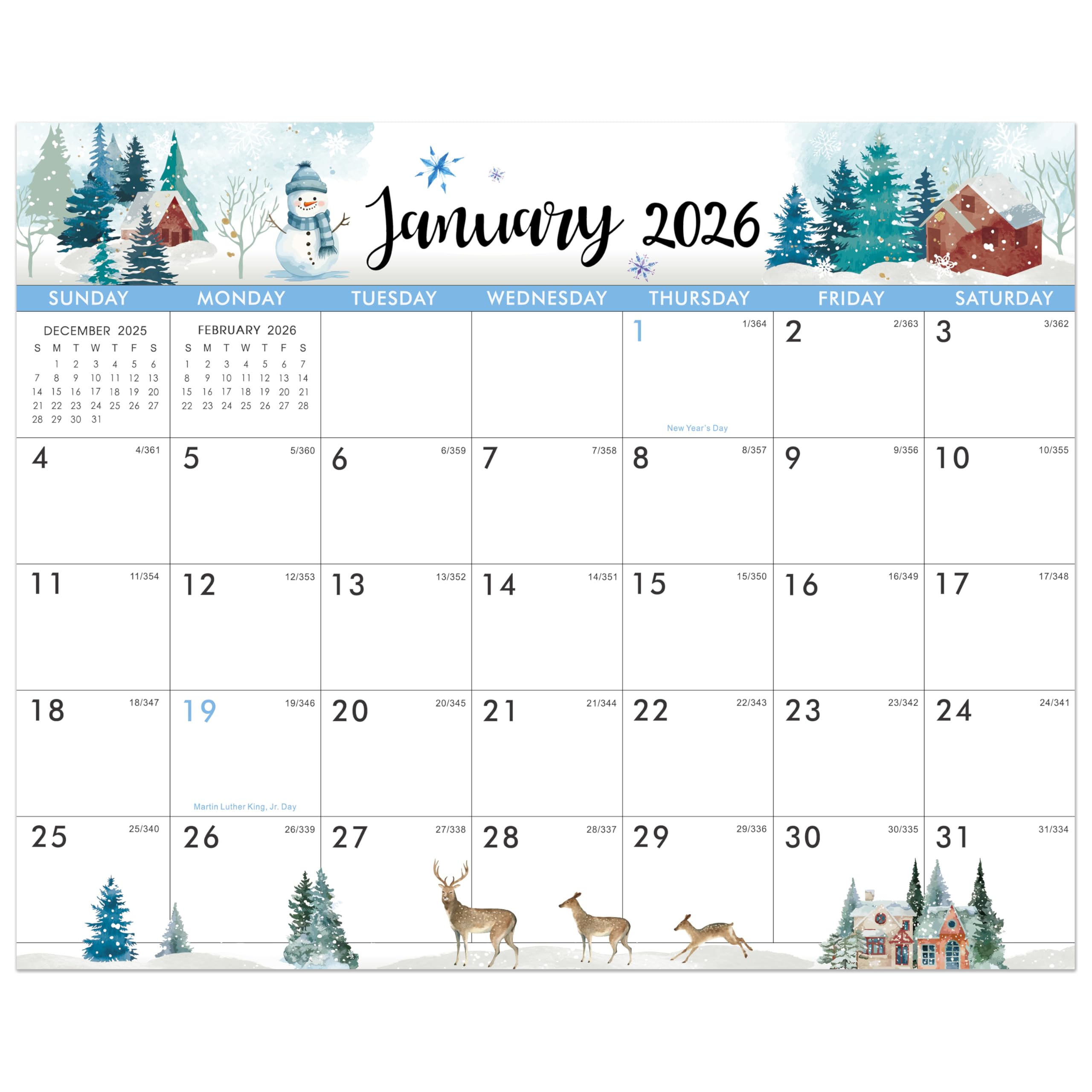 2026 Magnetic Calendar for Refrigerator - Fridge Calendar from Aug.2025 - Dec.2026, 16 Monthly Refrigerator Calendars with Holiday Design for Easy