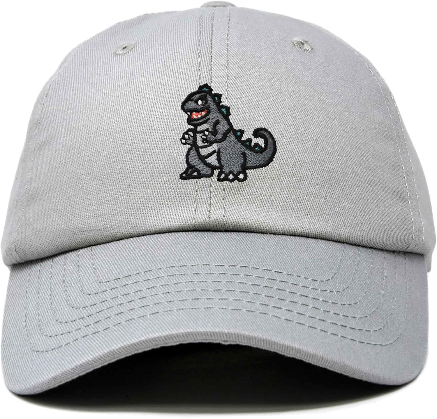 DALIX Giant Lizard Kaiju Embroidered Cotton Dad Hat Baseball Cap Adjustable Glow in The Dark Mens