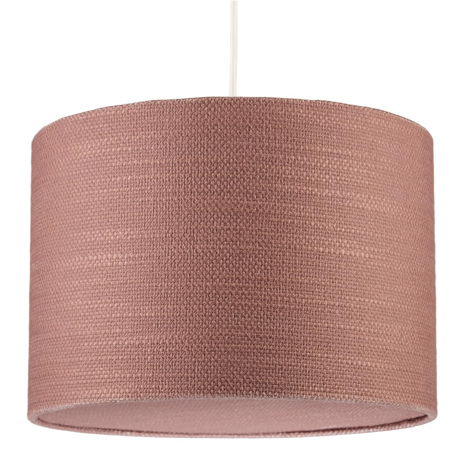 Rackhams Brown Mocha Mousse Textured Linen Pendant Lighting Shade With Diffuser