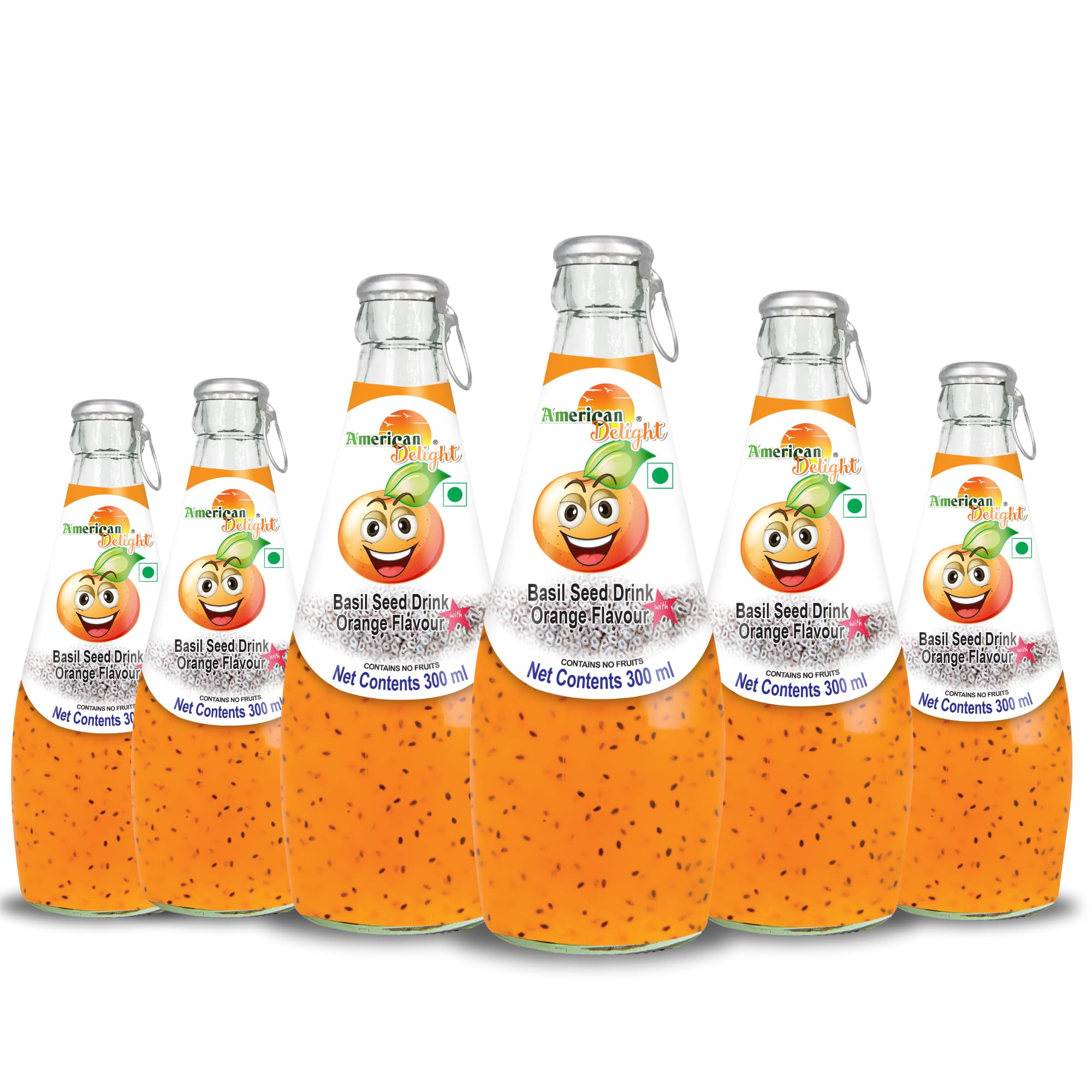 American Delight Orange Flavored Drink with Basil Seed (Pack of 6 x 300ml) | Flavored Drink | Orange Flavored Drink | Ready to Serve (B0B19ZSYCK) Amazon Price History, Amazon Price Tracker