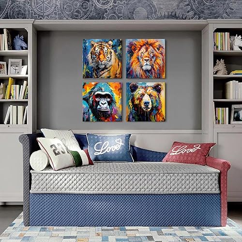 Miniatura 20 de Lienzo decorativo en blanco y negro para pared, decoración de dormitorio, paisajes de ciudades rojas, impresiones, obras de arte modernas para sala