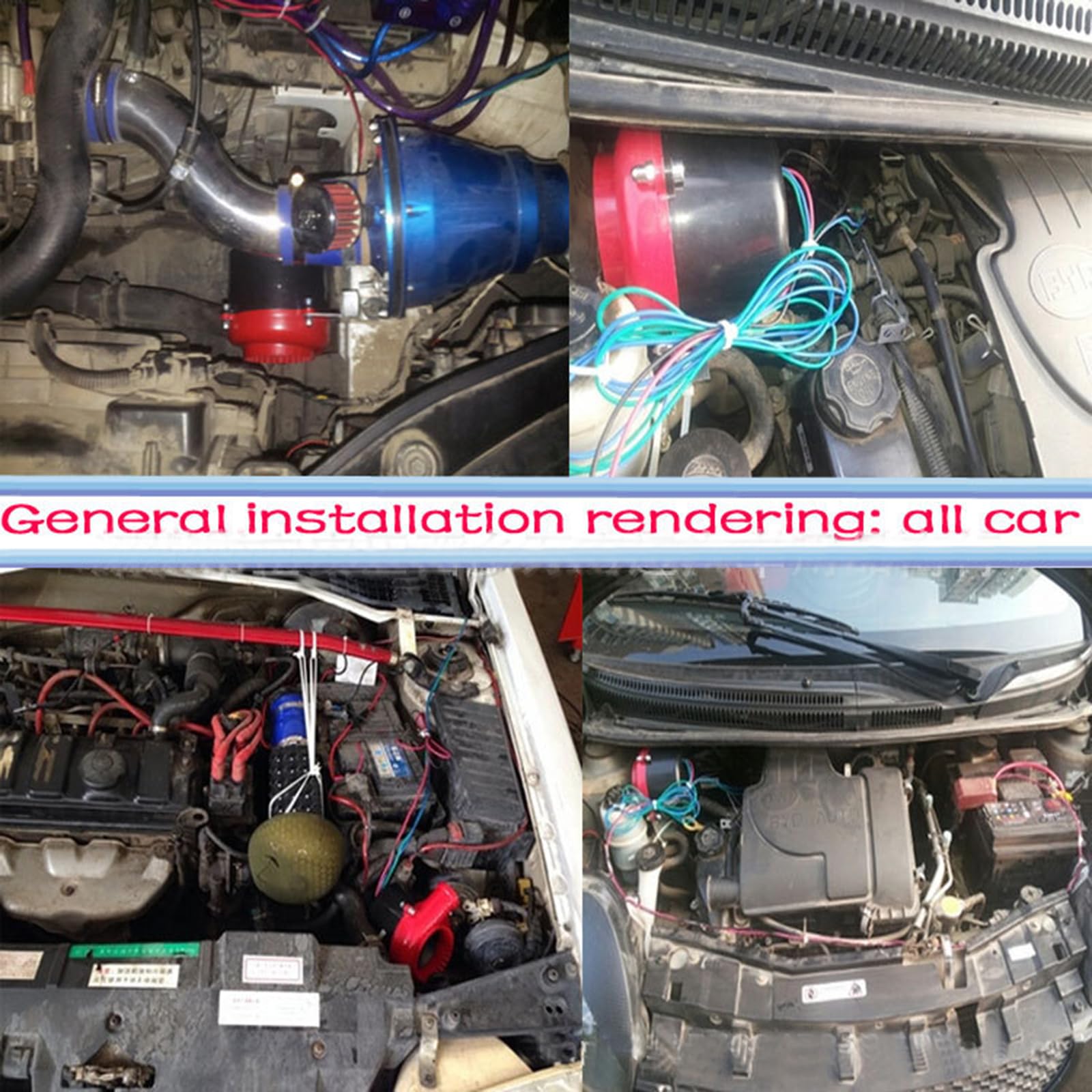 12V 115DB Modifiziert Saugmotor Elektronisches Turbo Überdruckventil Bremse Sound Hupe Turbine Fahrzeug Sirene