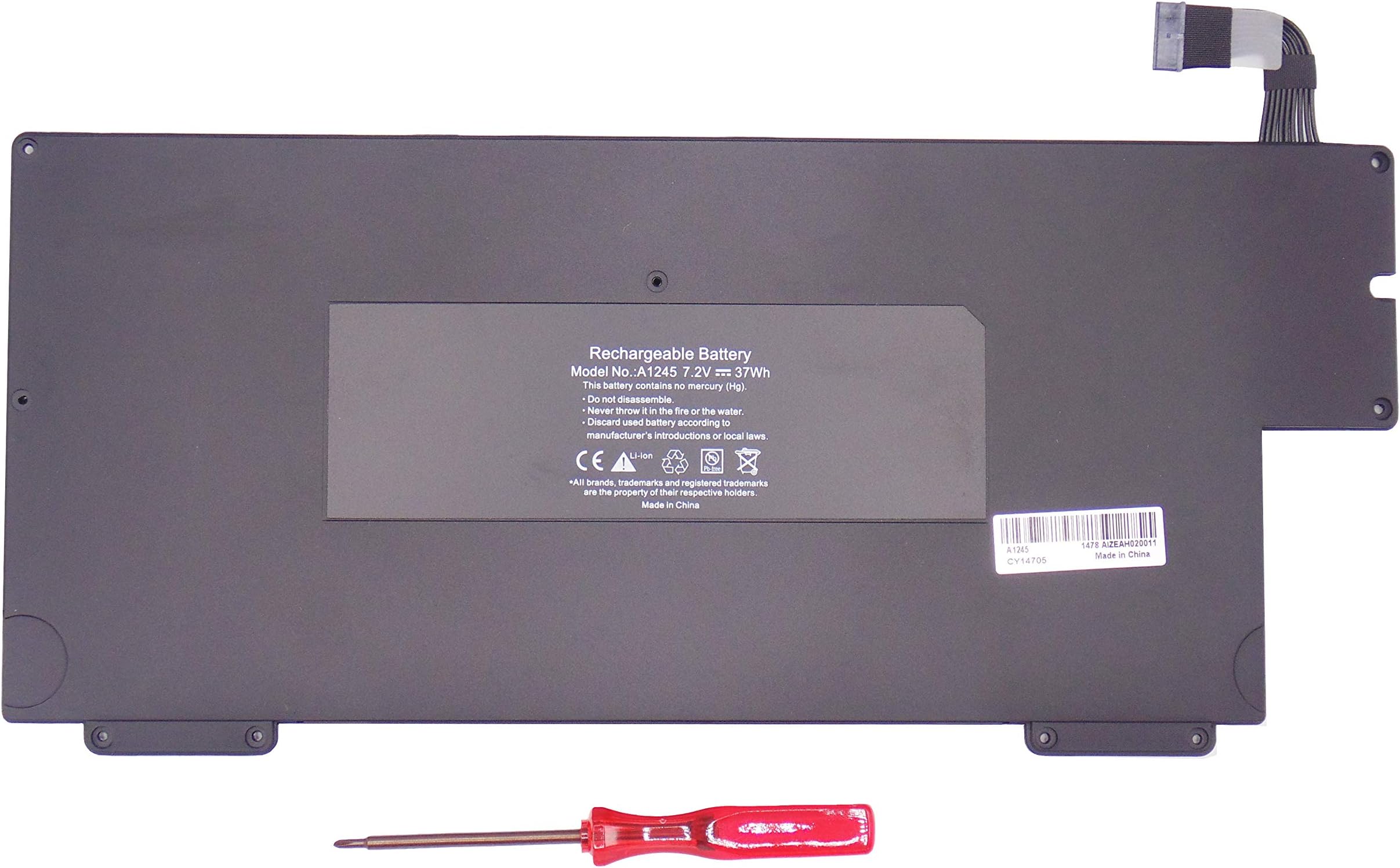 Liduo Replacement Battery A1245 A1237 A1304, Made for Early/Late 2008 Mid 2009 Apple's MacBook Air 13 inch - 18 Months Warranty